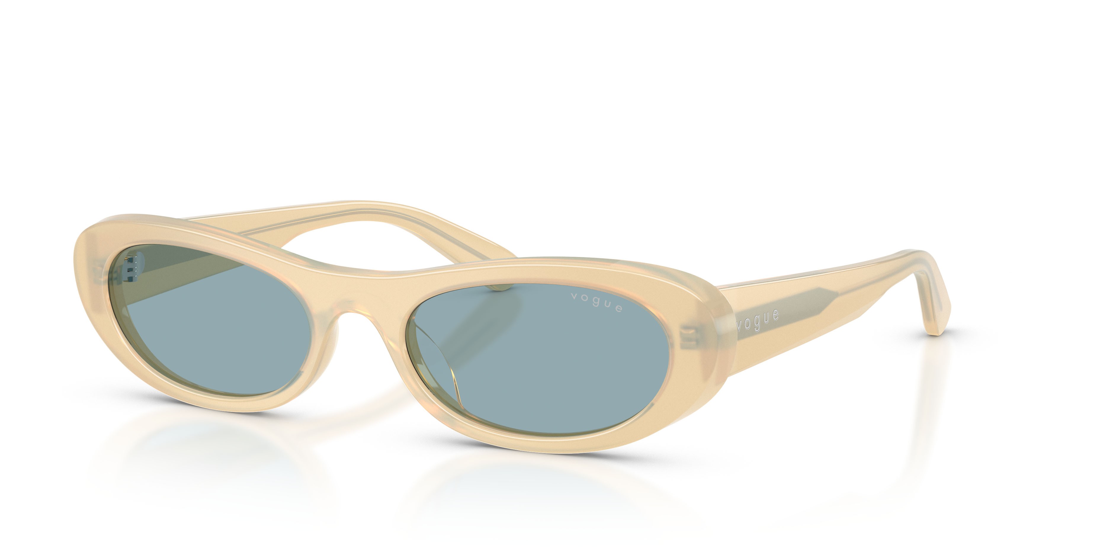 Sunglasses Vogue VO 5695SU (328080) color milky vanilla shape oval lenses blu