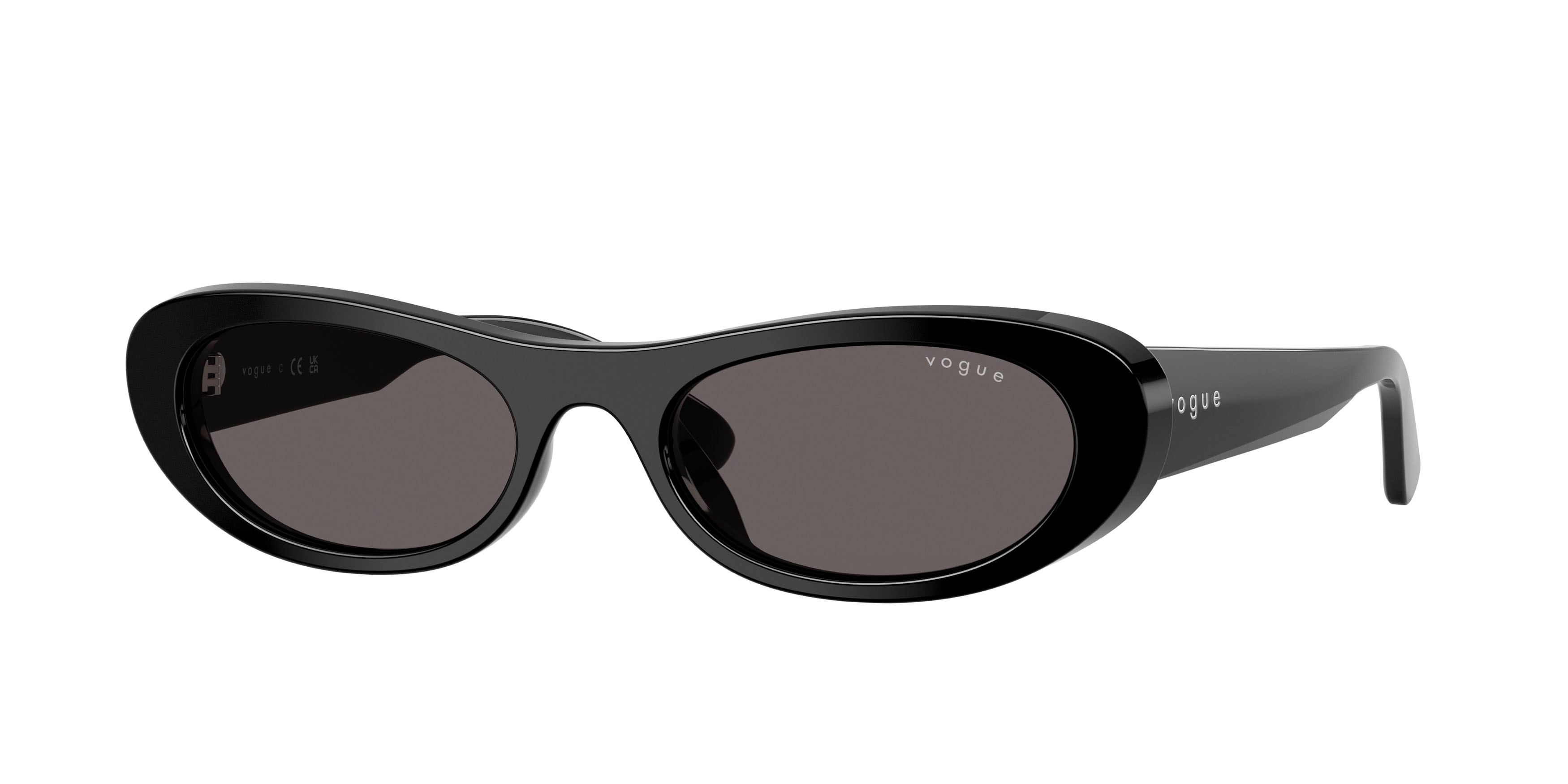 Sunglasses Vogue VO 5695SU (W44/87) color nero shape oval lenses nero/grigio fumo