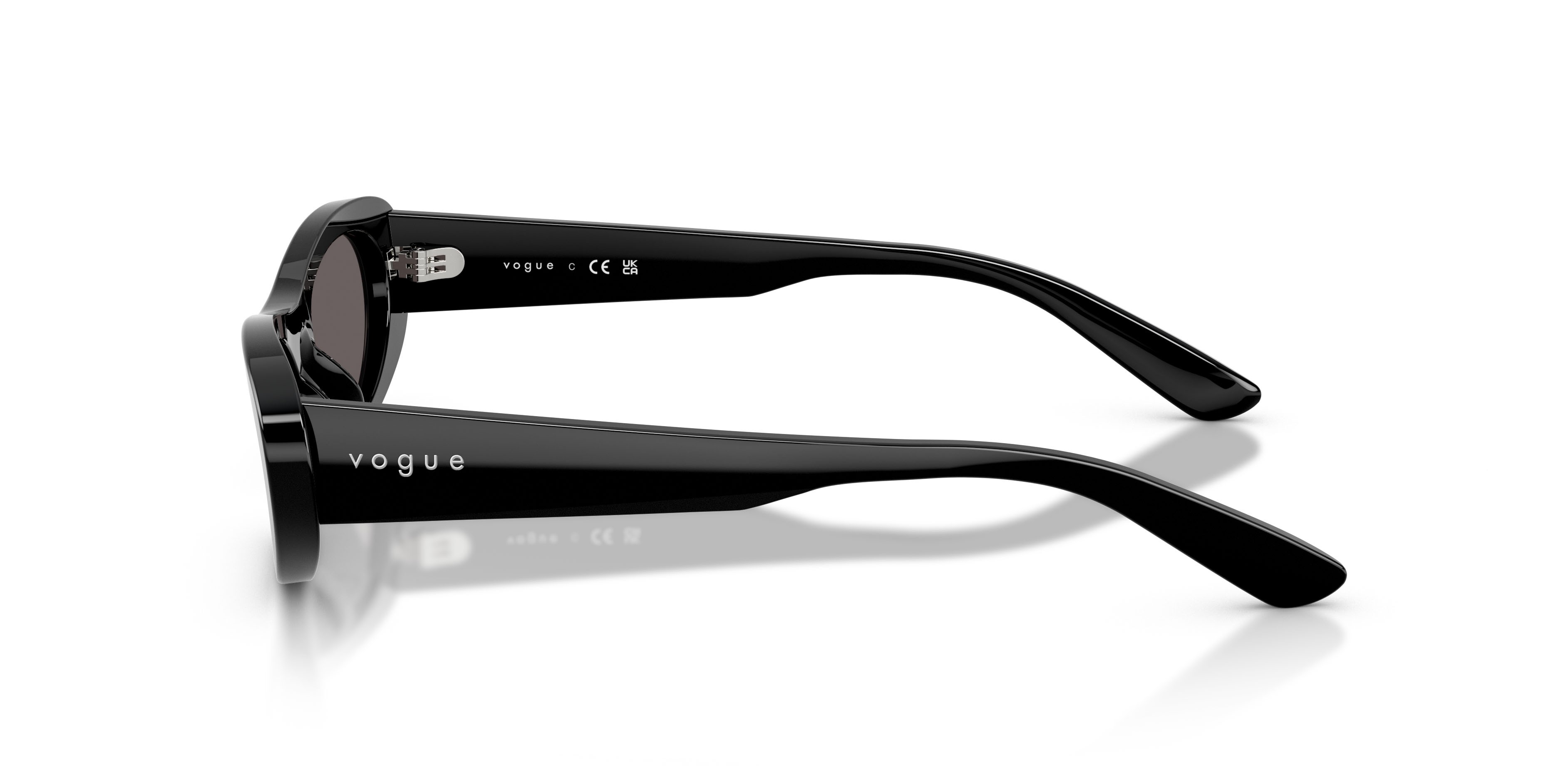 Sunglasses Vogue VO 5695SU (W44/87) color nero shape oval lenses nero/grigio fumo