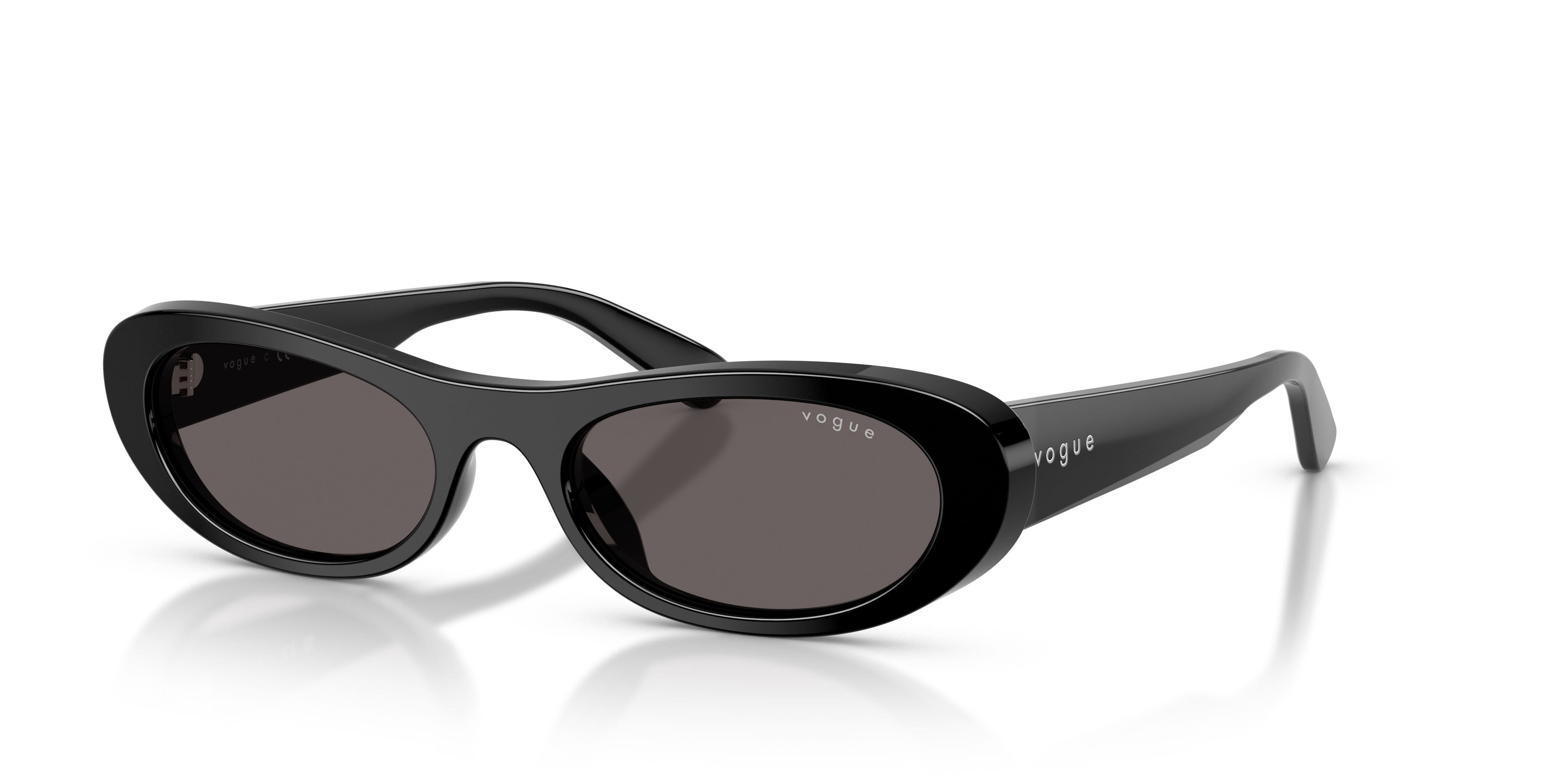 Sunglasses Vogue VO 5695SU (W44/87) color nero shape oval lenses nero/grigio fumo