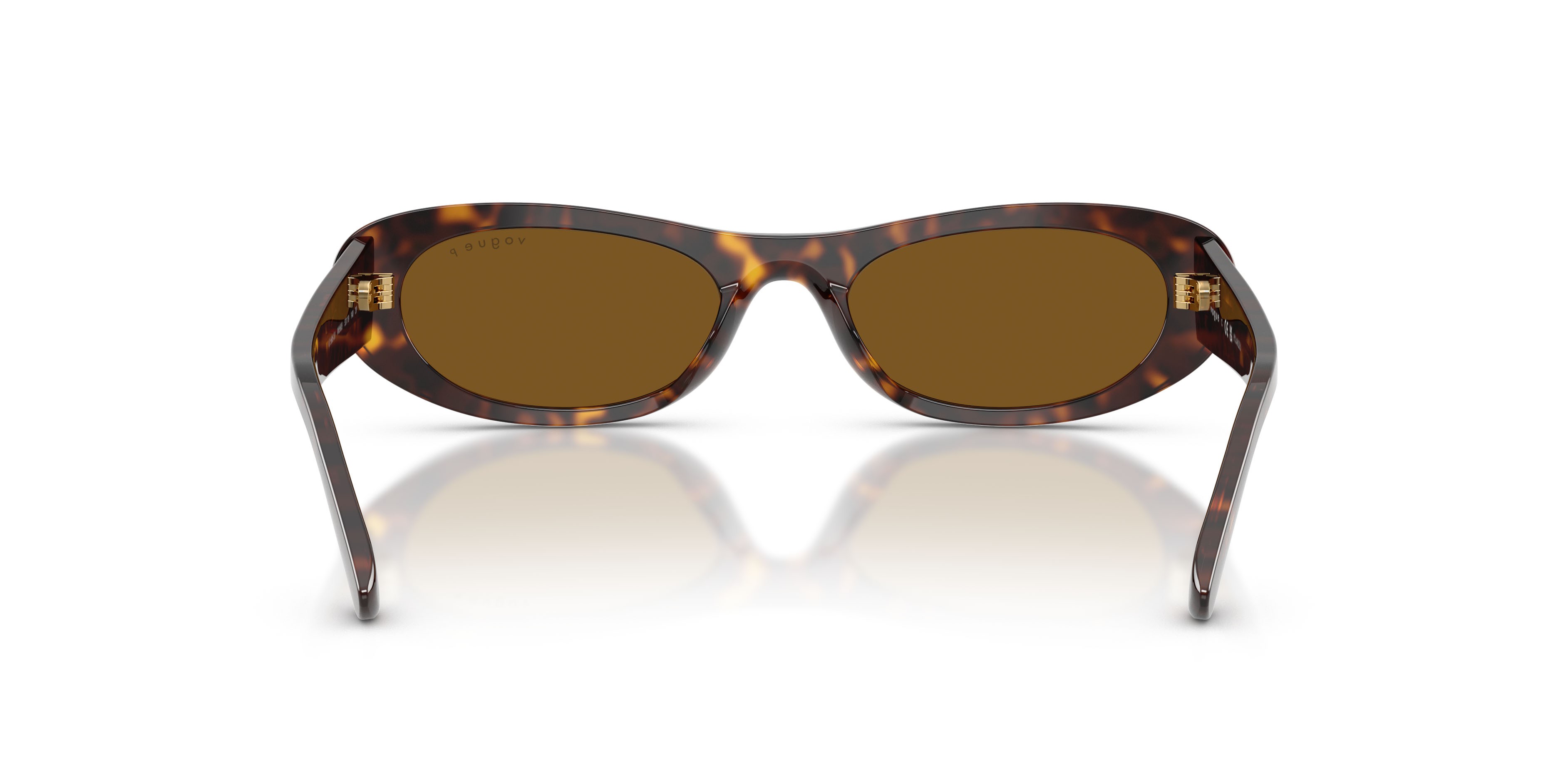 Sunglasses Vogue VO 5695SU (W65683) color havana scuro shape oval lenses polar marrone scuro