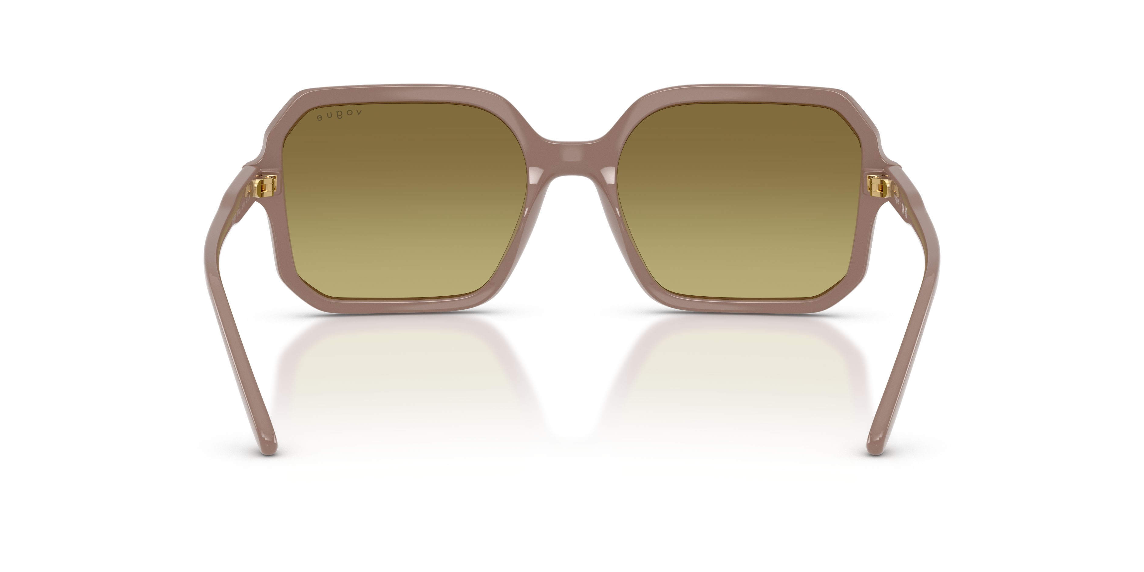 Sunglasses Vogue VO 5696S (32722A) color grigio talpa shape square lenses verde sfumato verde