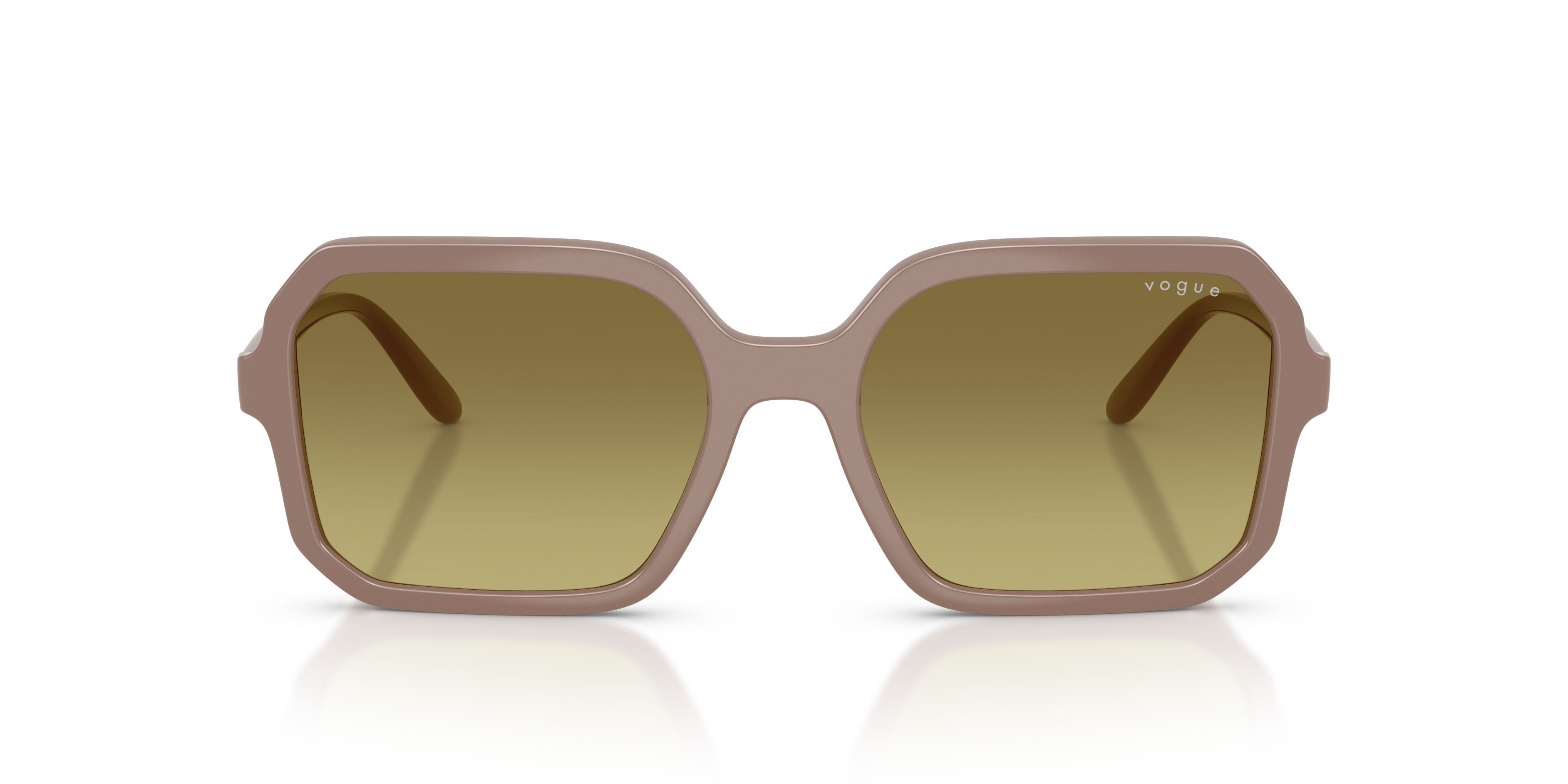 Sunglasses Vogue VO 5696S (32722A) color grigio talpa shape square lenses verde sfumato verde