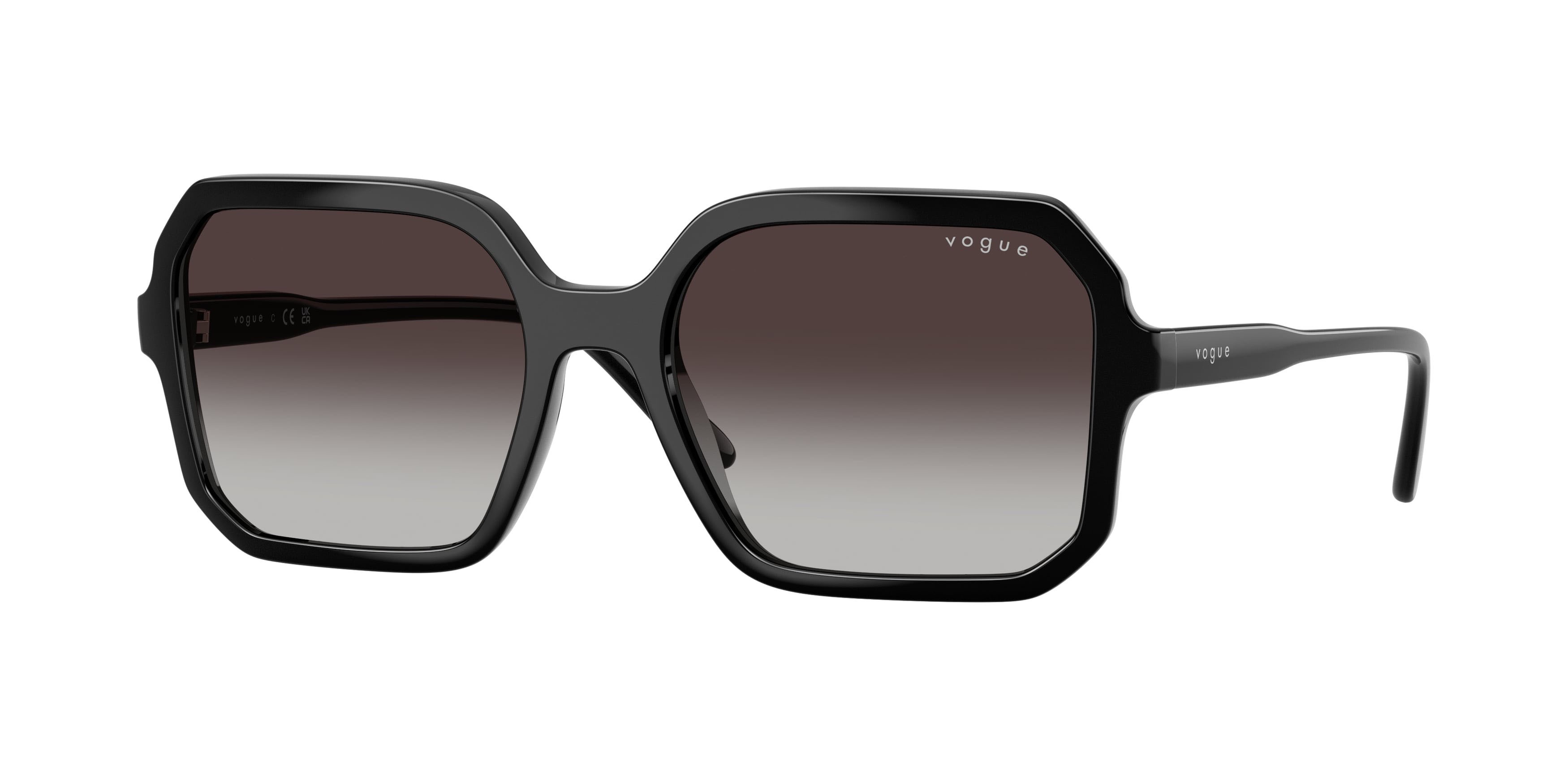 Occhiali da sole Vogue VO 5696S (W44/8G) colore nero forma quadrato lenti sfumato grigio