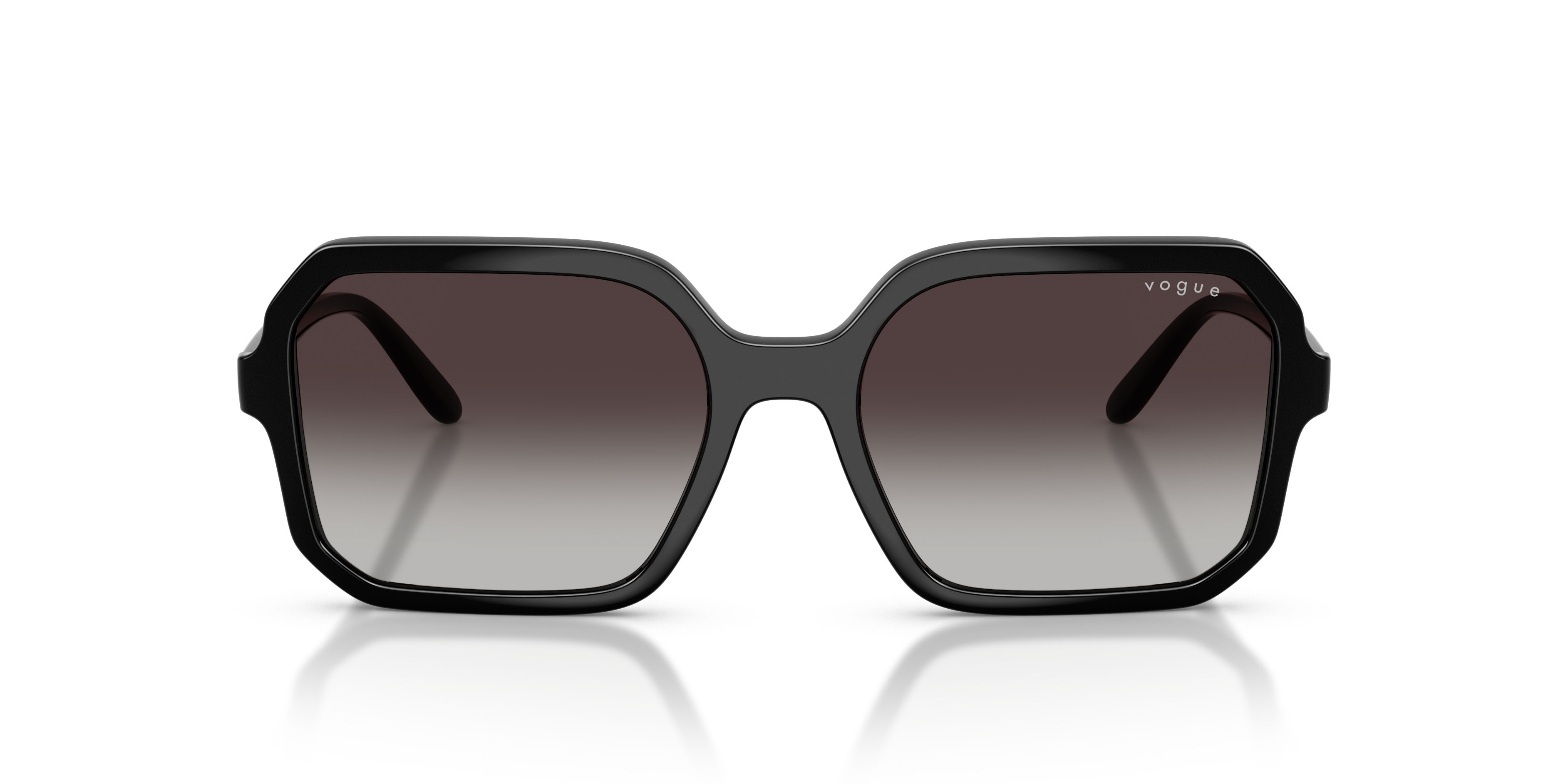 Occhiali da sole Vogue VO 5696S (W44/8G) colore nero forma quadrato lenti sfumato grigio