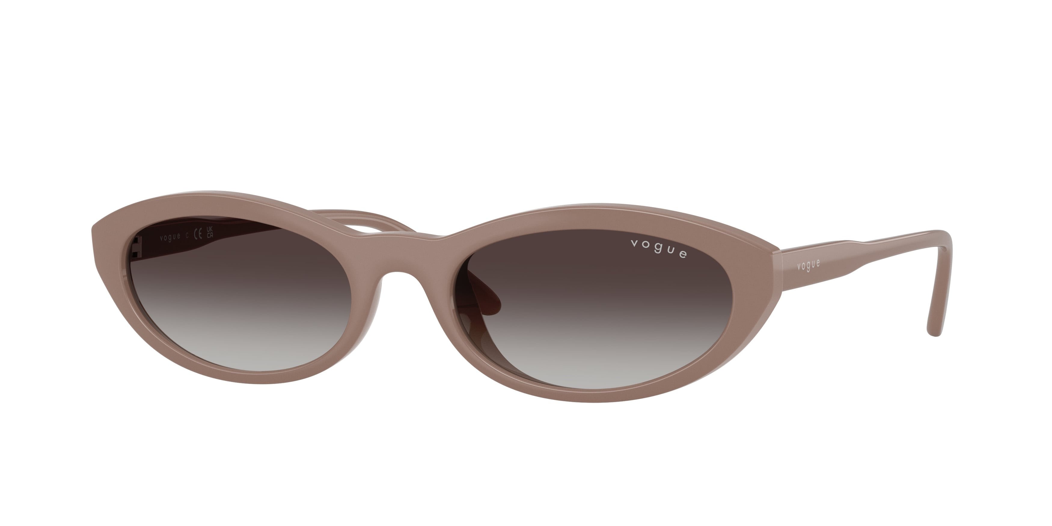 Sunglasses Vogue VO 5697SU (32728G) color grigio talpa shape oval lenses sfumato grigio