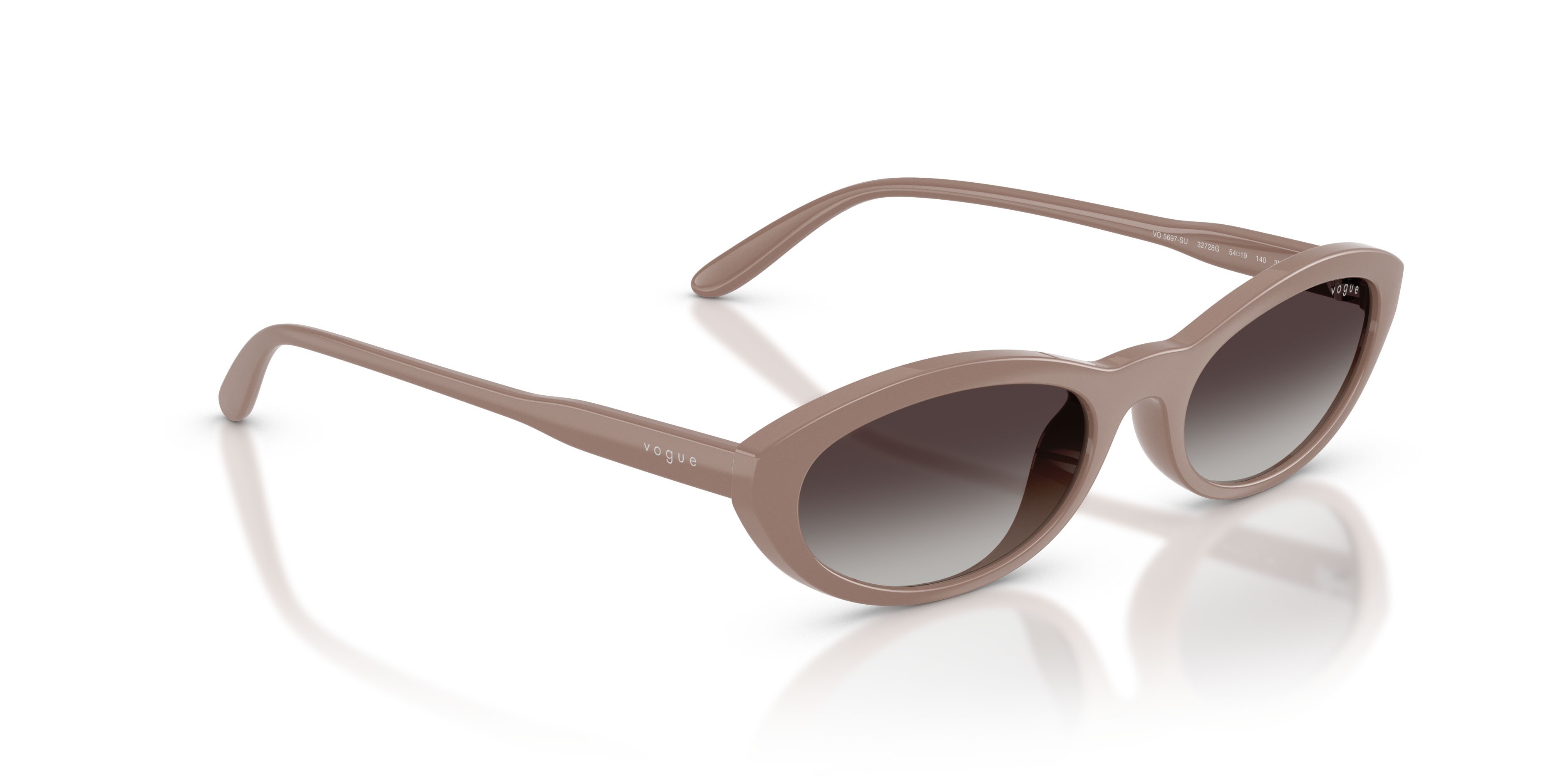 Sunglasses Vogue VO 5697SU (32728G) color grigio talpa shape oval lenses sfumato grigio