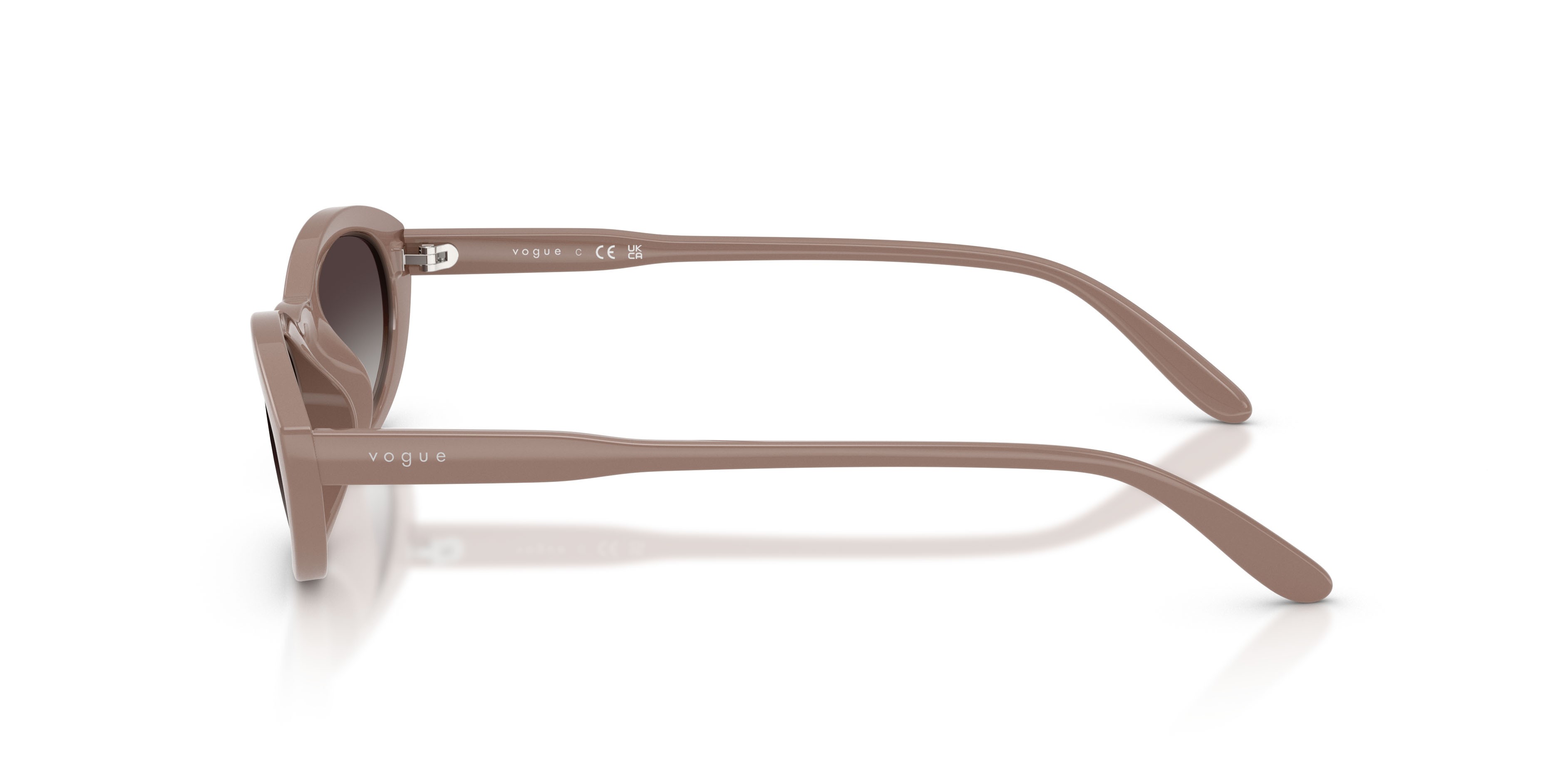 Sunglasses Vogue VO 5697SU (32728G) color grigio talpa shape oval lenses sfumato grigio