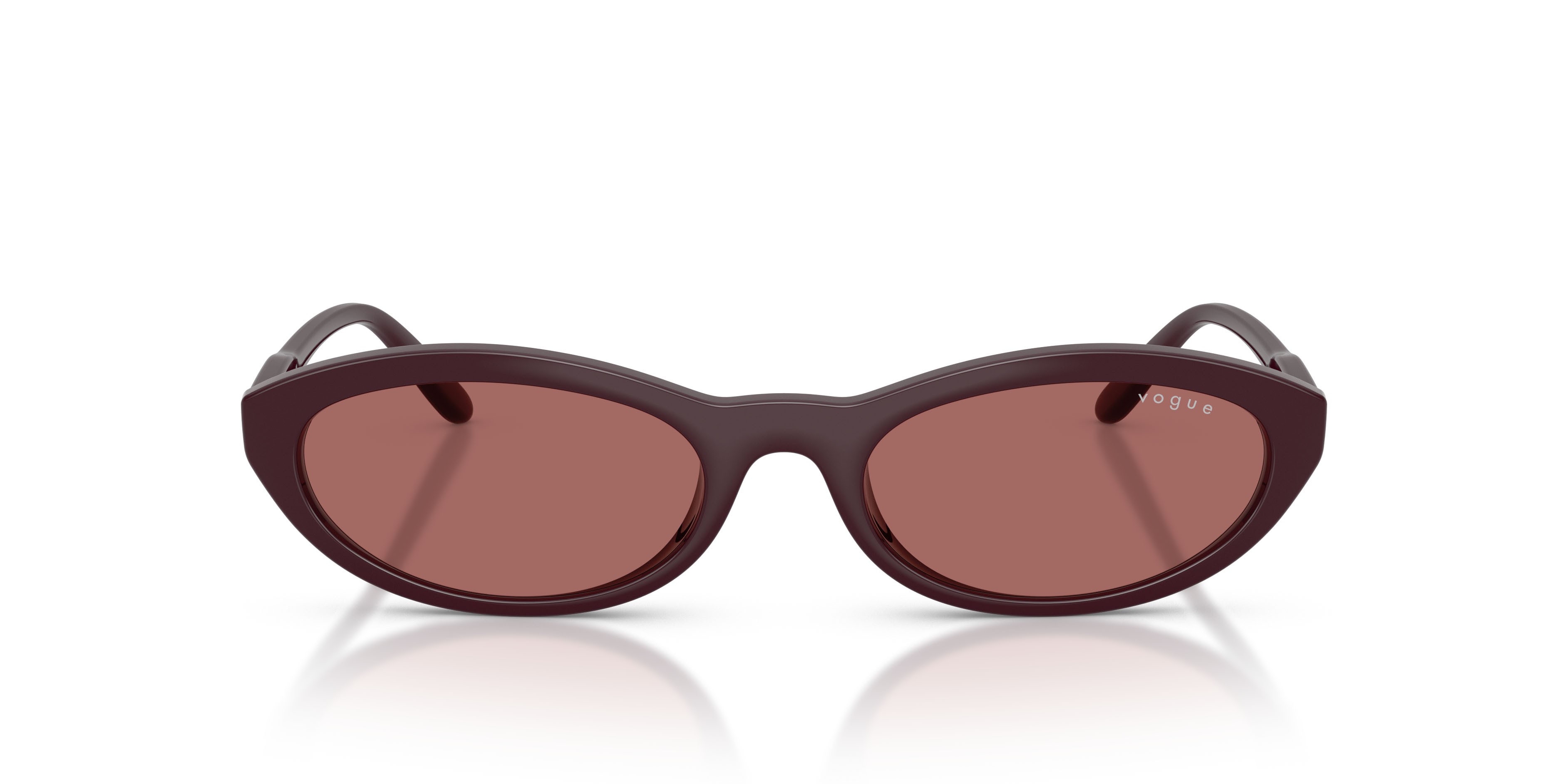Sunglasses Vogue VO 5697SU (328469) color bordeaux full shape oval lenses violetto scuro