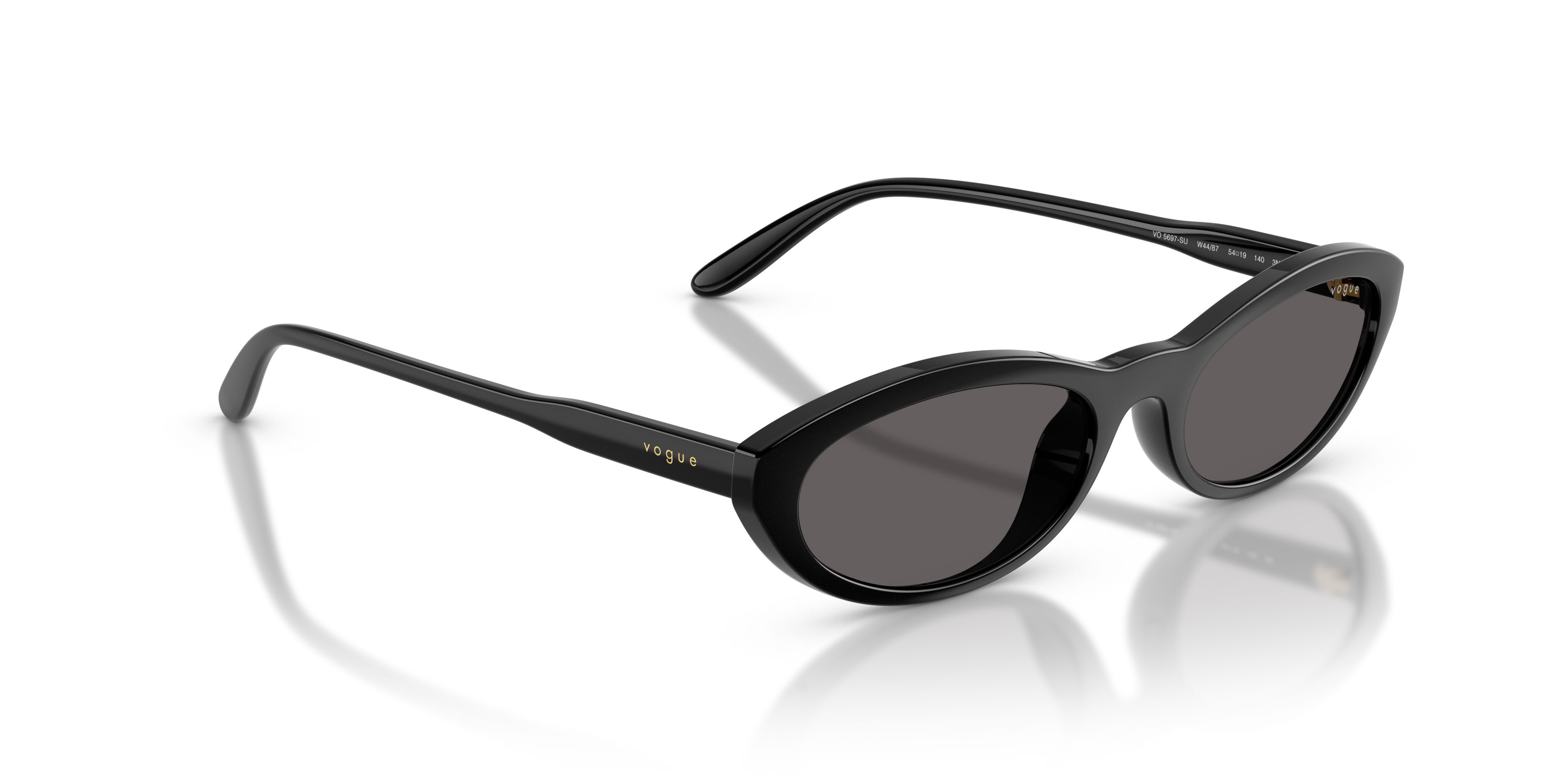Sunglasses Vogue VO 5697SU (W44/87) color nero shape oval lenses nero/grigio fumo