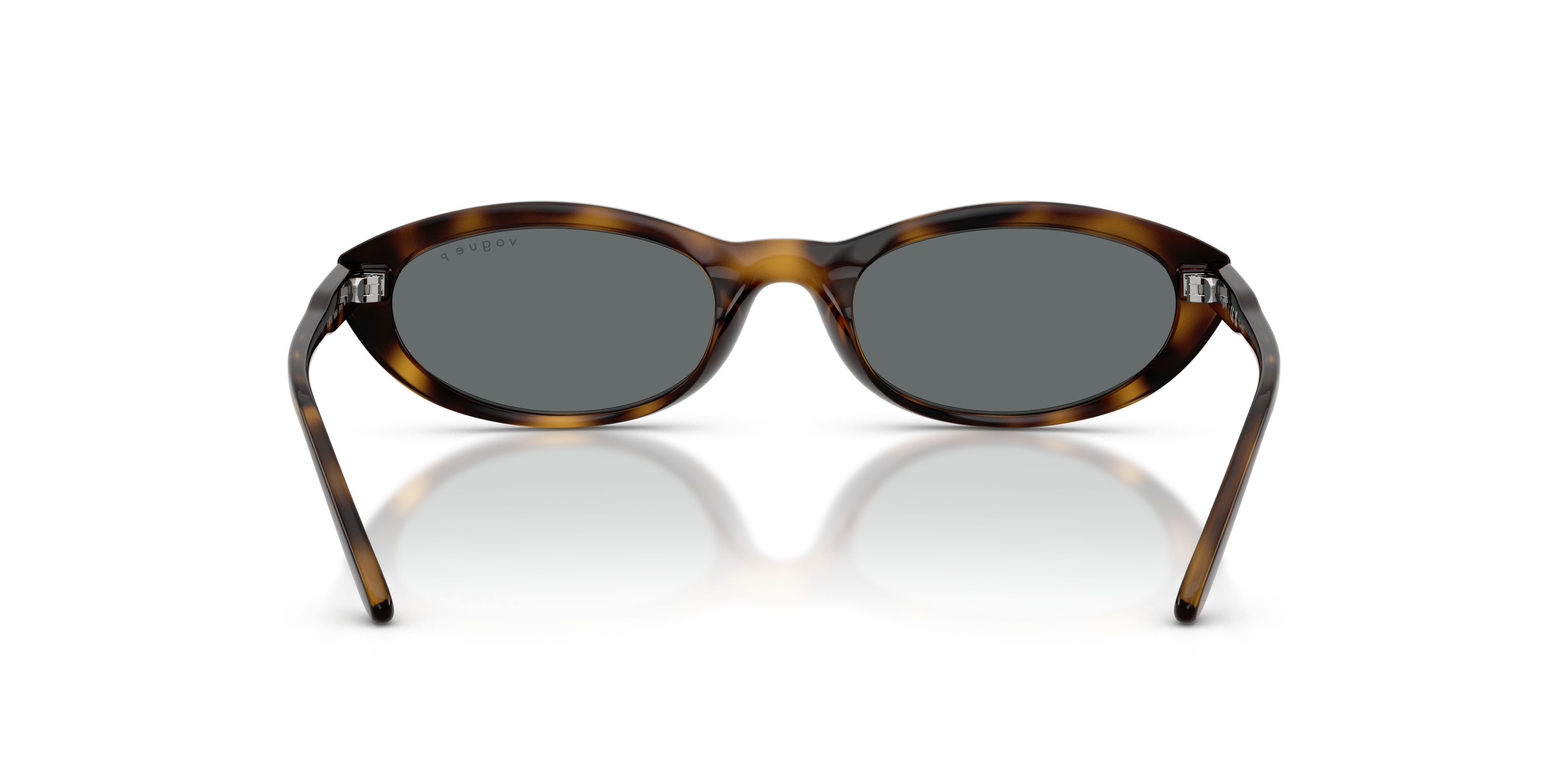 Sunglasses Vogue VO 5697SU (W65681) color havana scuro shape oval lenses polar grigio scuro