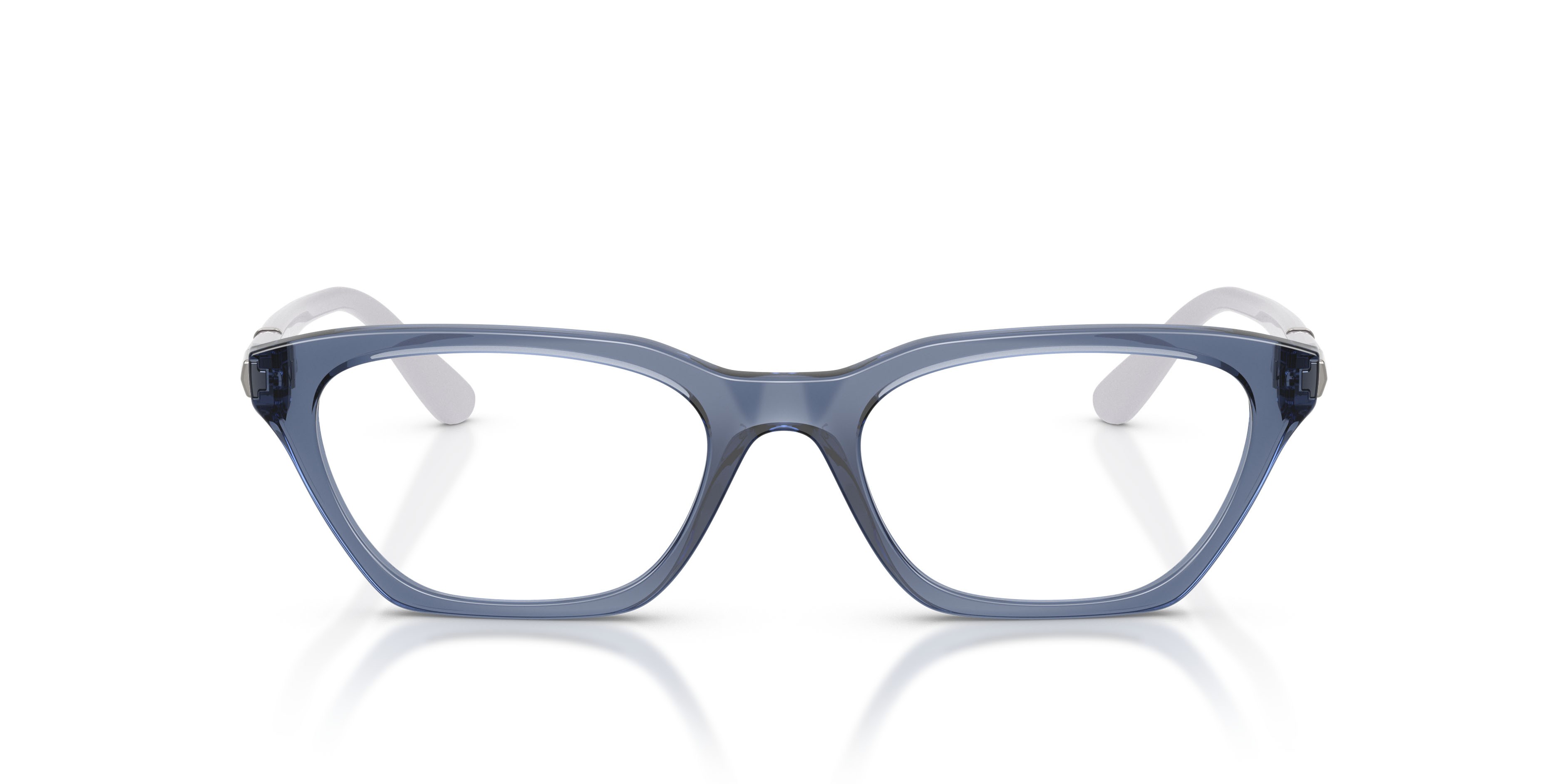 Eyeglasses Vogue VO 5698 (2944) color transparent blue purple shape cat eye lenses lente demo