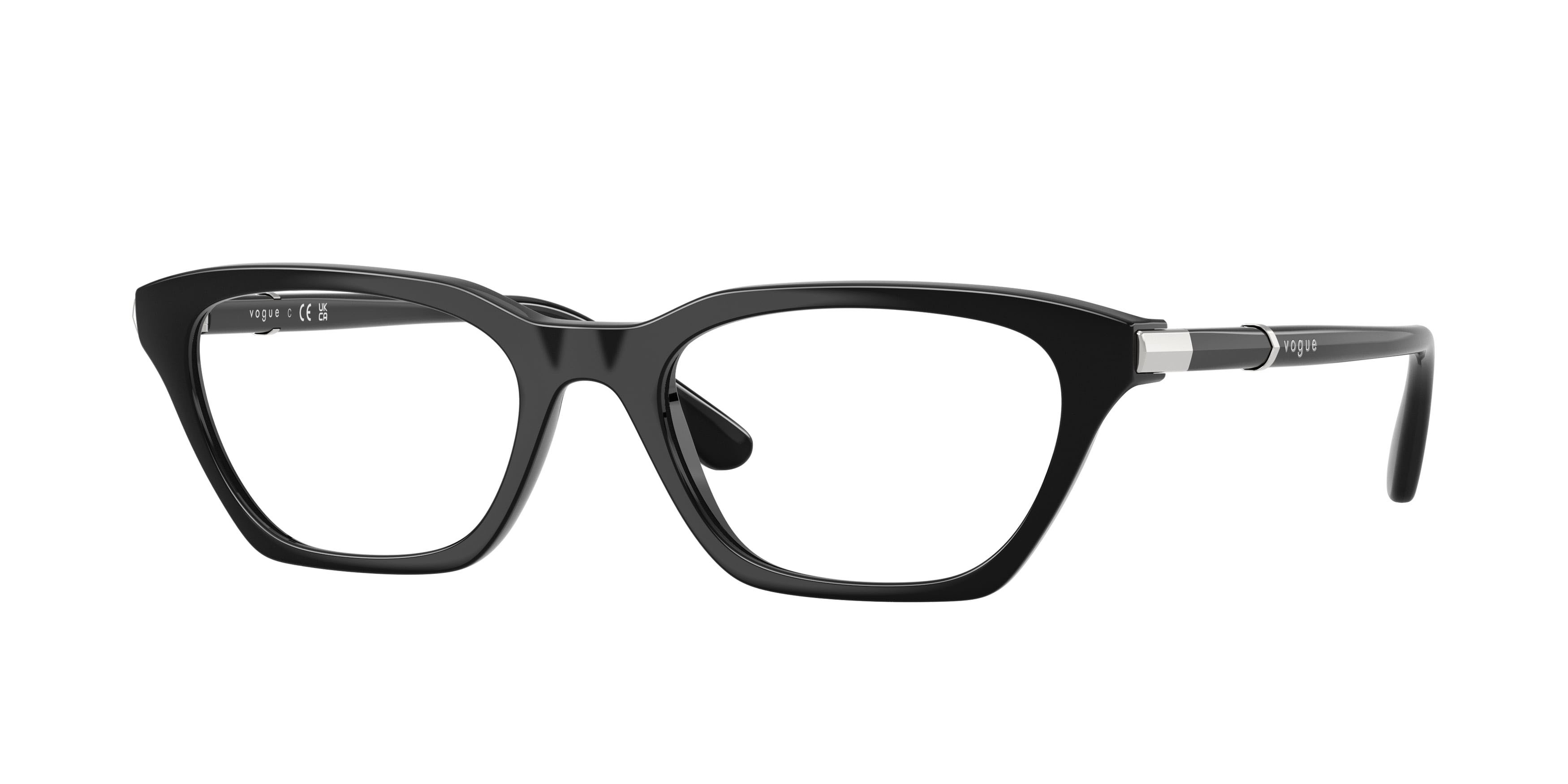 Eyeglasses Vogue VO 5698 (W44) color nero shape cat eye lenses lente demo
