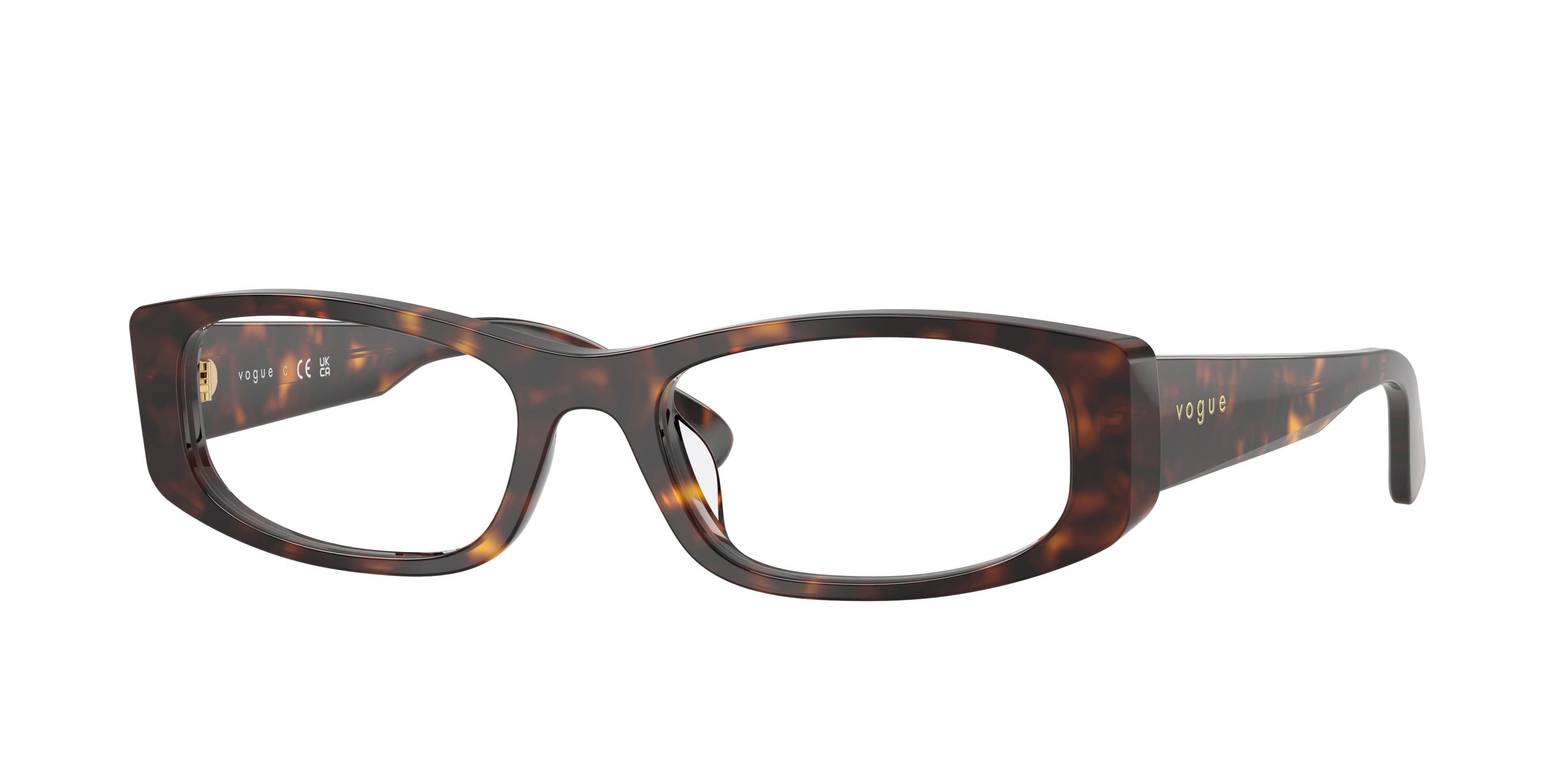 Occhiali da vista Vogue VO 5699U (W656) colore havana scuro forma quadrato lenti lente demo