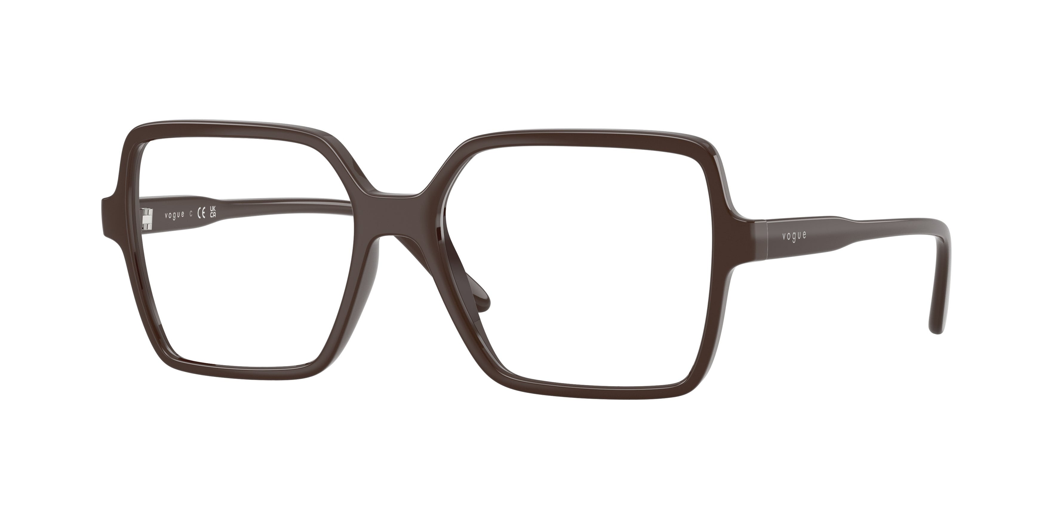 Eyeglasses Vogue VO 5702 (2252) color marrone pieno shape square lenses lente demo
