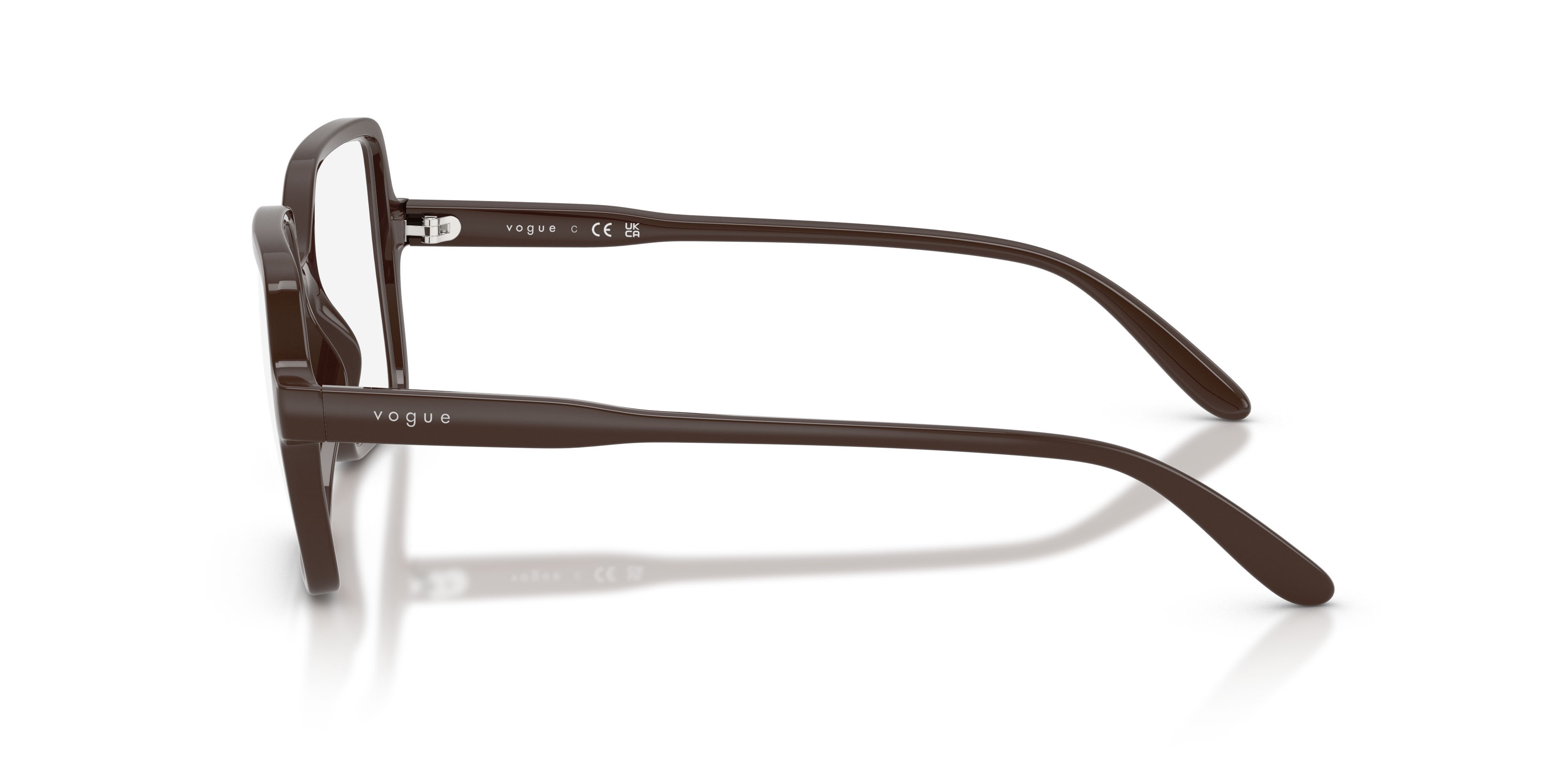 Eyeglasses Vogue VO 5702 (2252) color marrone pieno shape square lenses lente demo