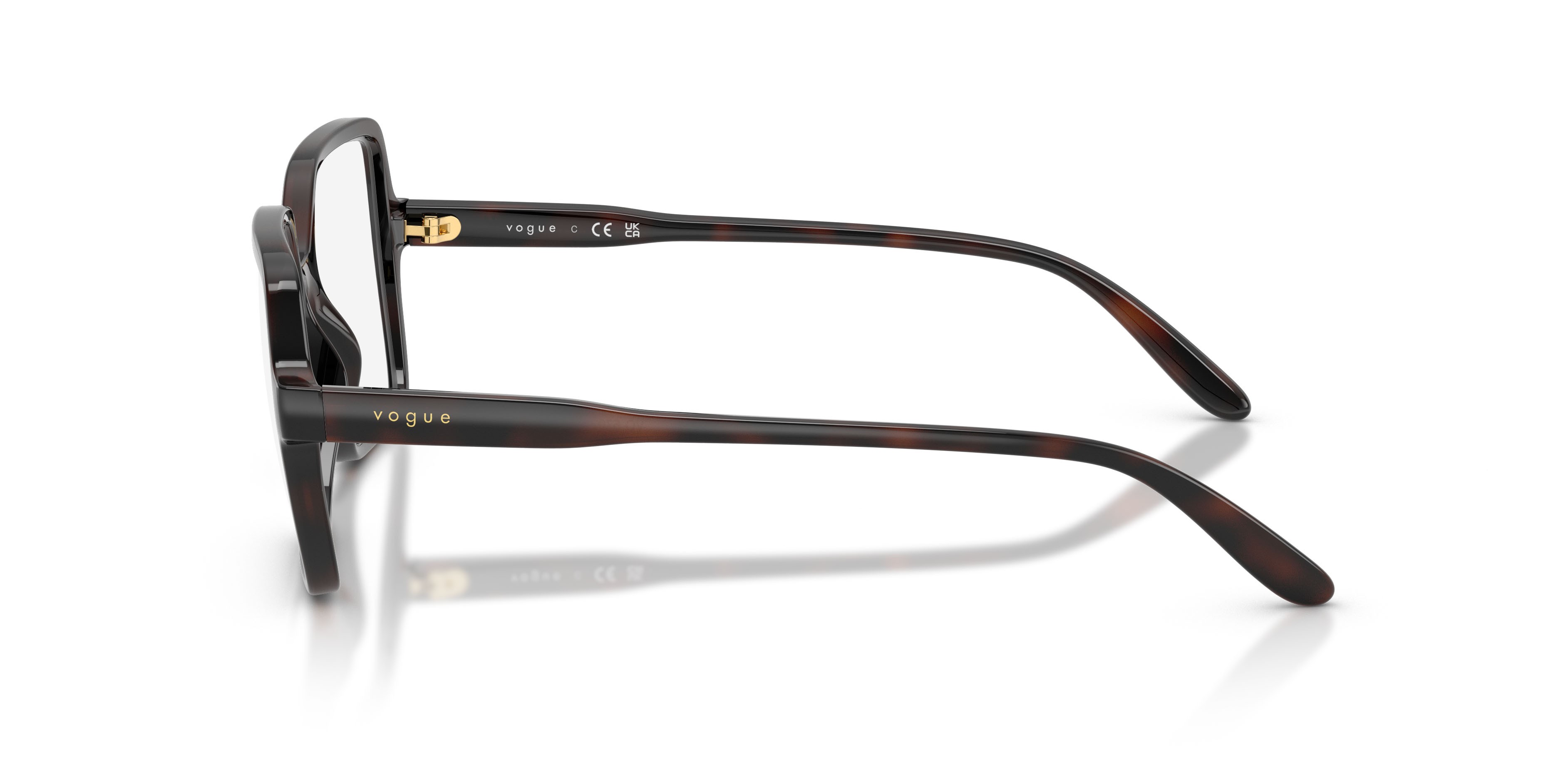 Eyeglasses Vogue VO 5702 (2386) color havana marrone shape square lenses lente demo