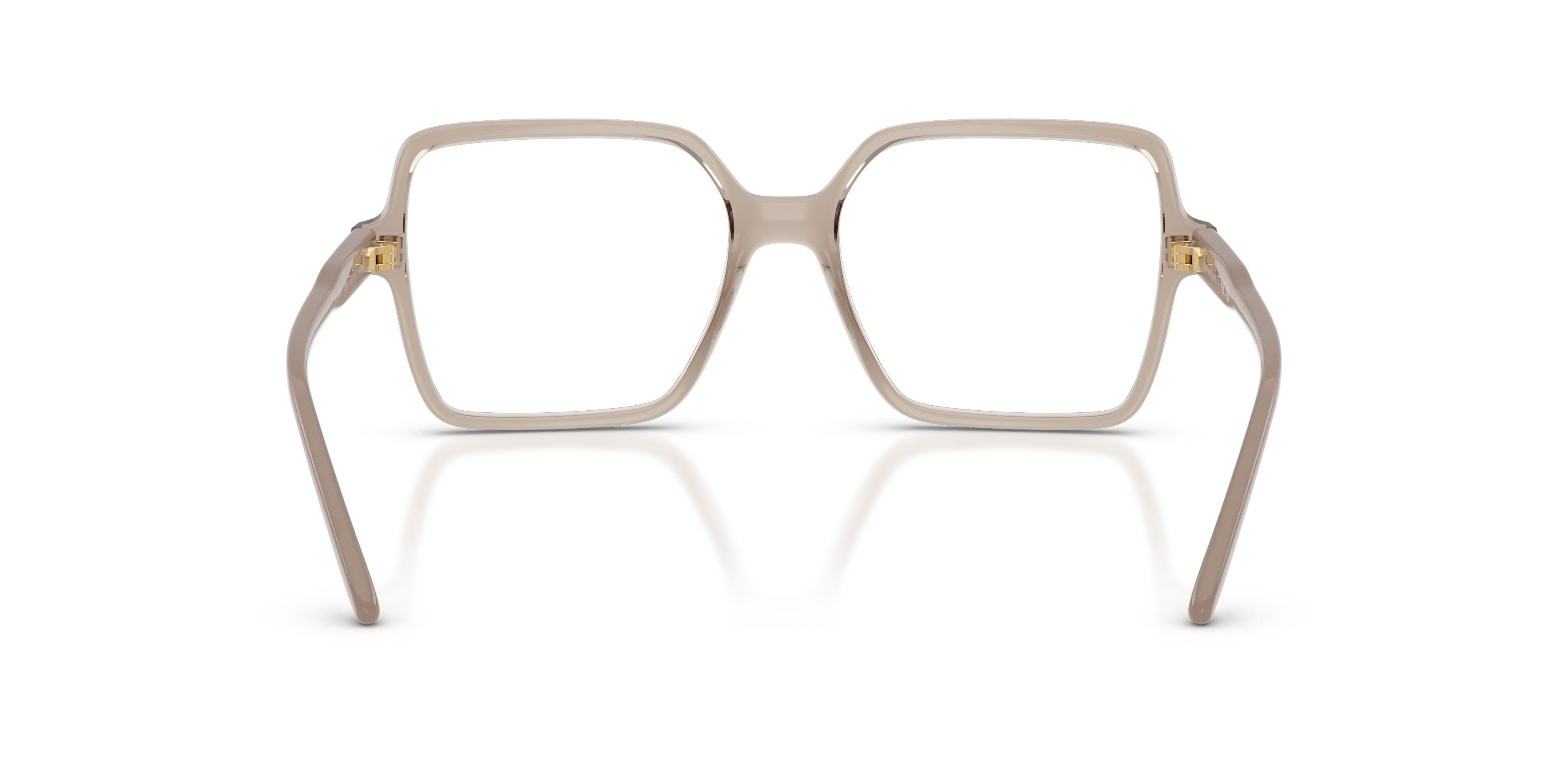 Eyeglasses Vogue VO 5702 (2990) color caramello trasparente shape square lenses lente demo