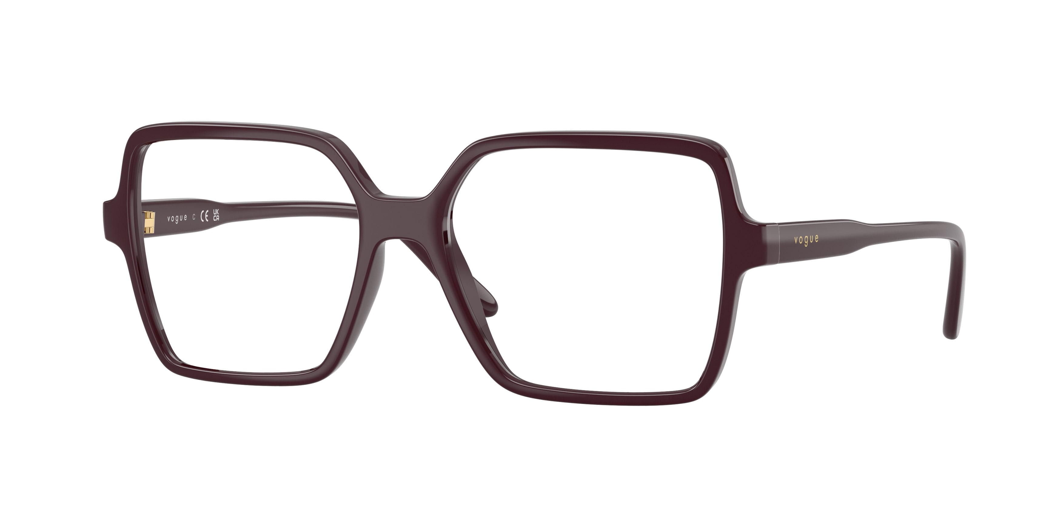 Eyeglasses Vogue VO 5702 (3284) color bordeaux full shape square lenses lente demo