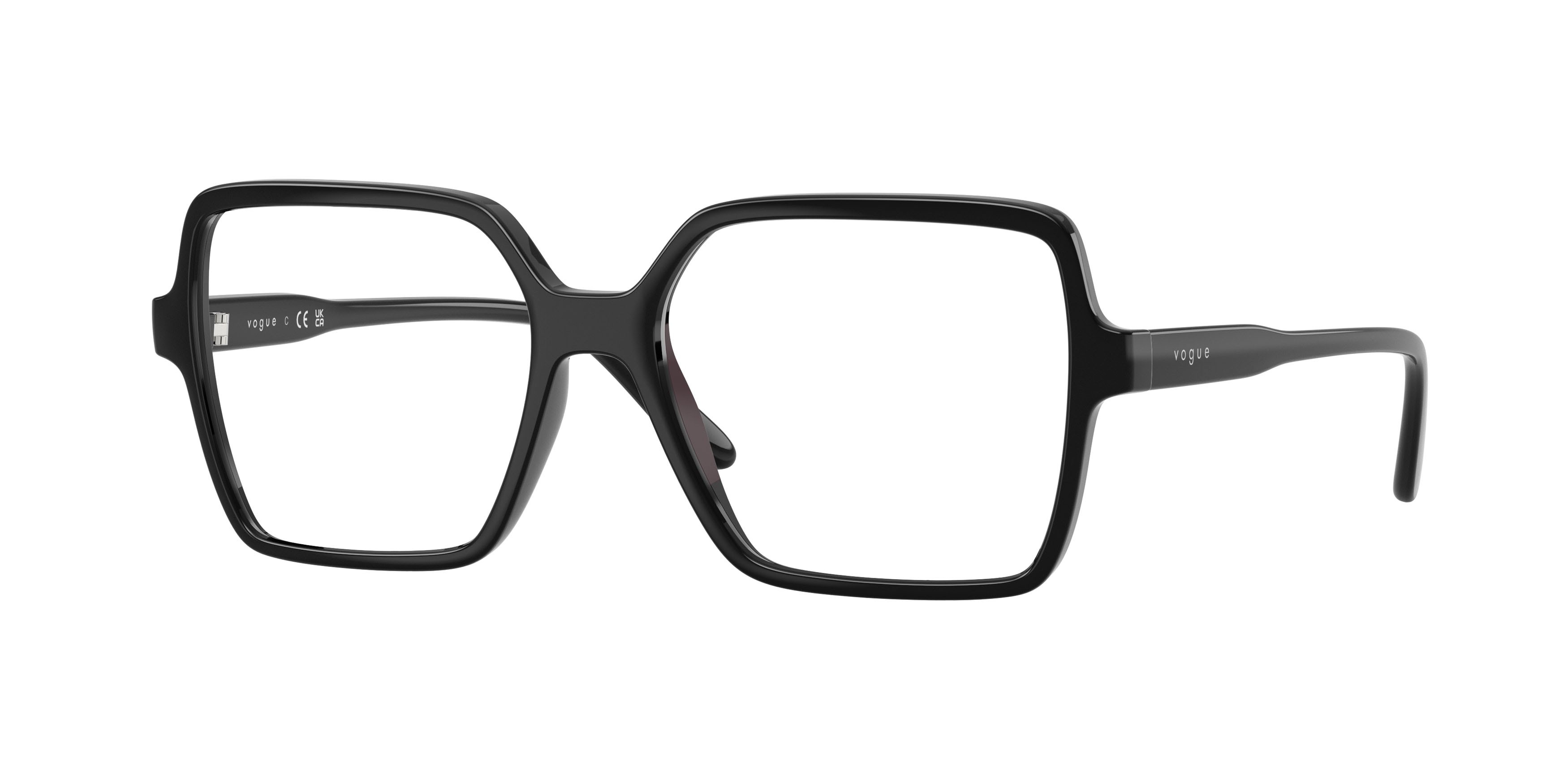 Eyeglasses Vogue VO 5702 (W44) color nero shape square lenses lente demo