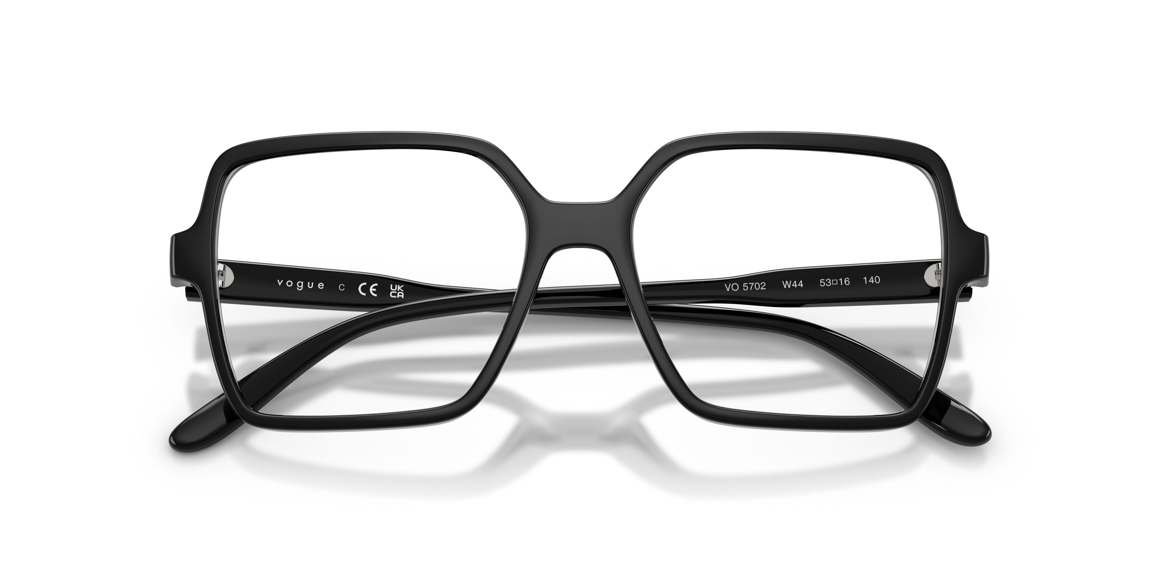 Eyeglasses Vogue VO 5702 (W44) color nero shape square lenses lente demo