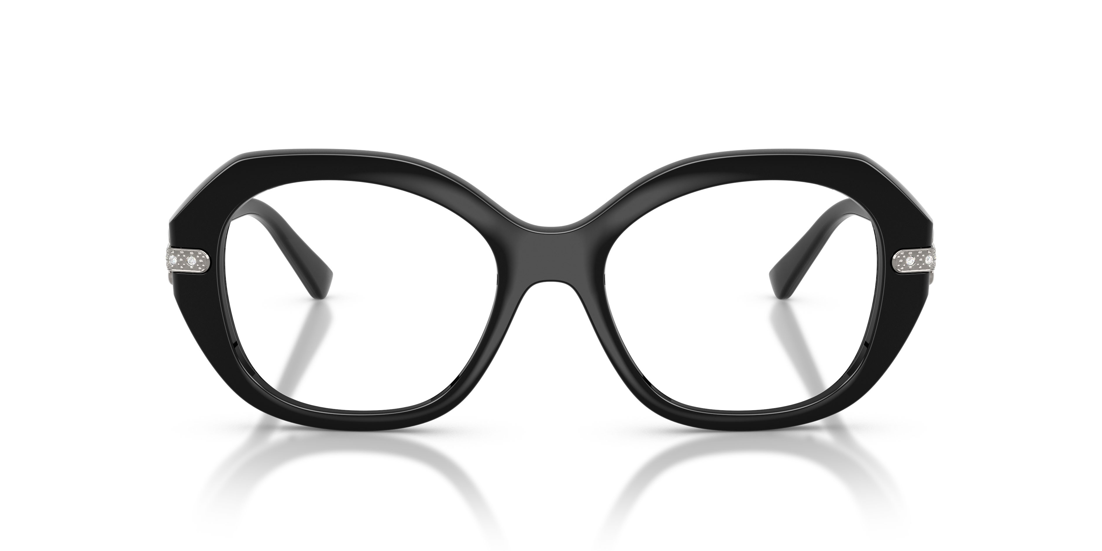Eyeglasses Vogue VO 5705B (W44) color nero shape irregular lenses lente demo