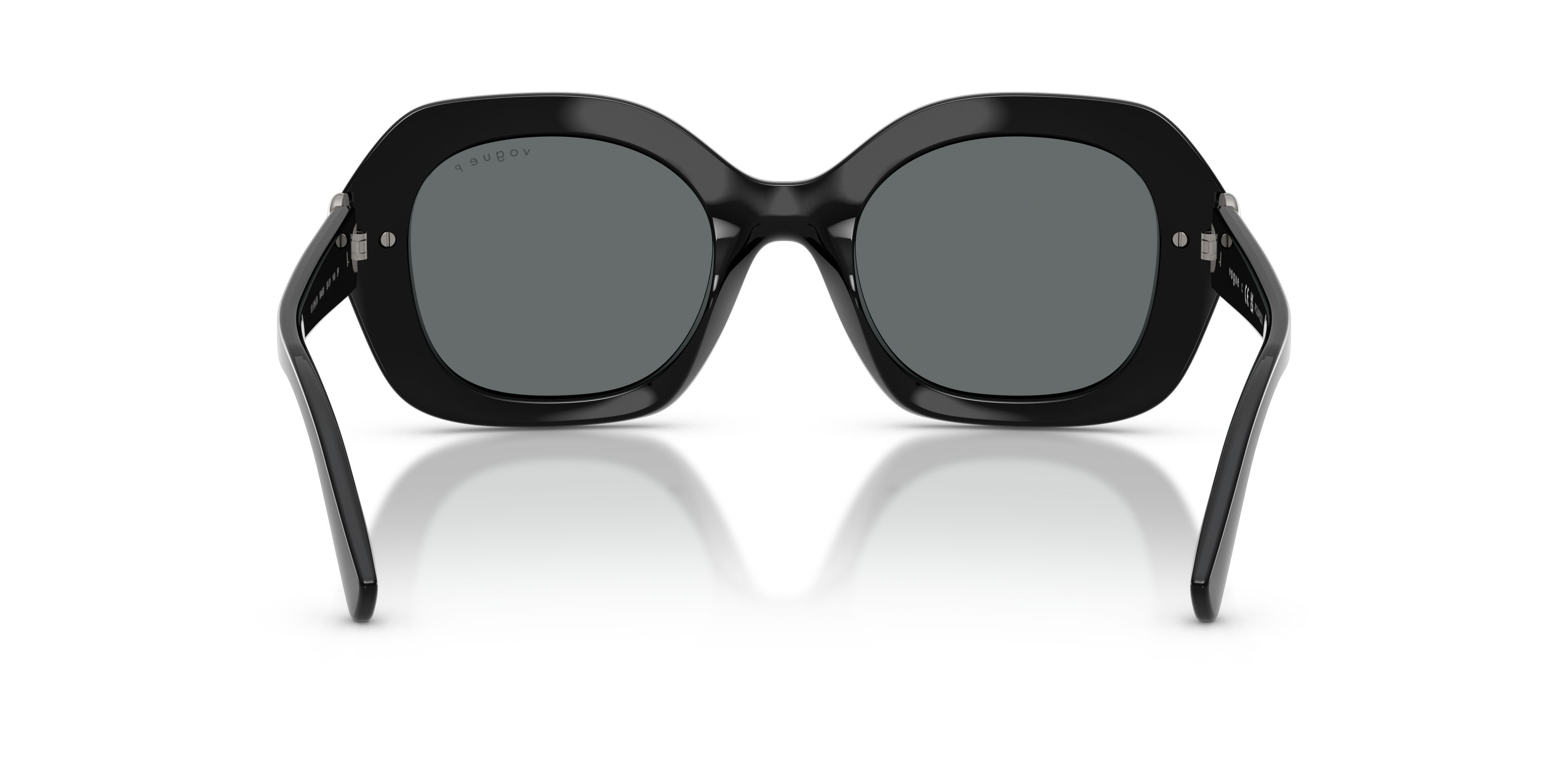 Occhiali da sole Vogue VO 5706SB (W44/81) colore nero forma irregolare lenti polar grigio scuro