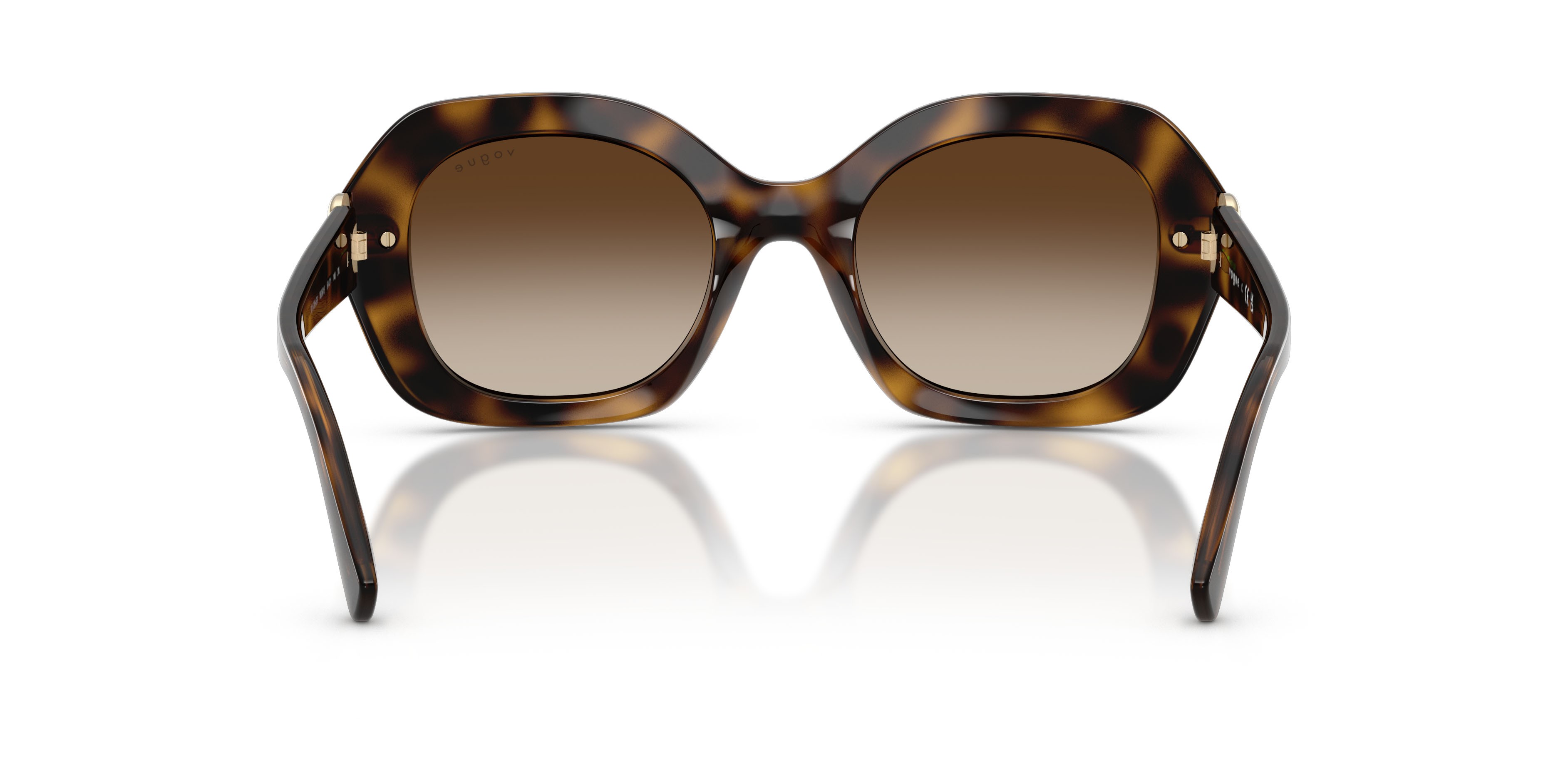 Sunglasses Vogue VO 5706SB (W65613) color havana scuro shape irregular lenses marrone sfumato
