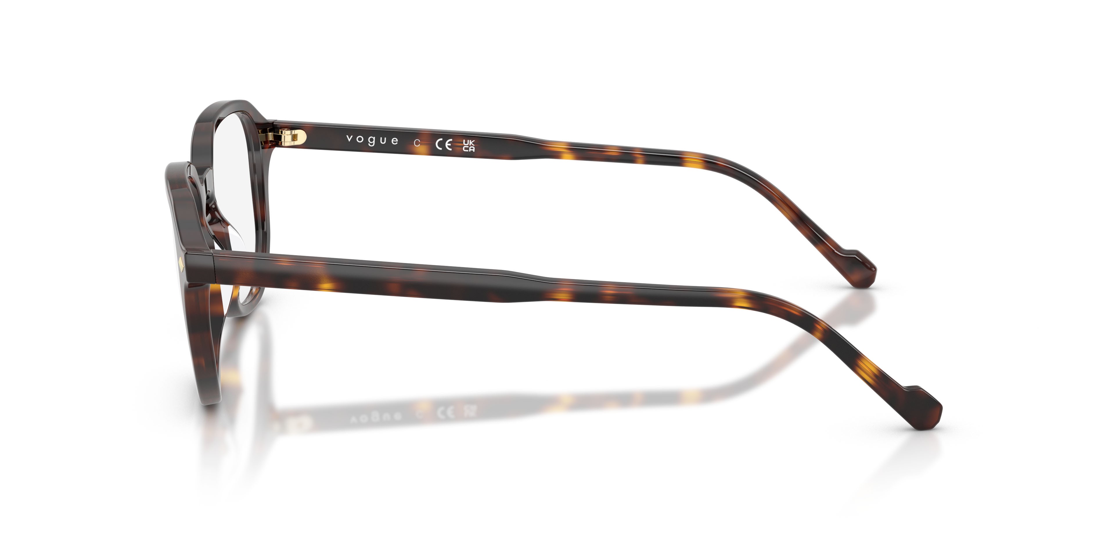 Eyeglasses Vogue VO 5708 (W656) color havana scuro shape irregular lenses lente demo