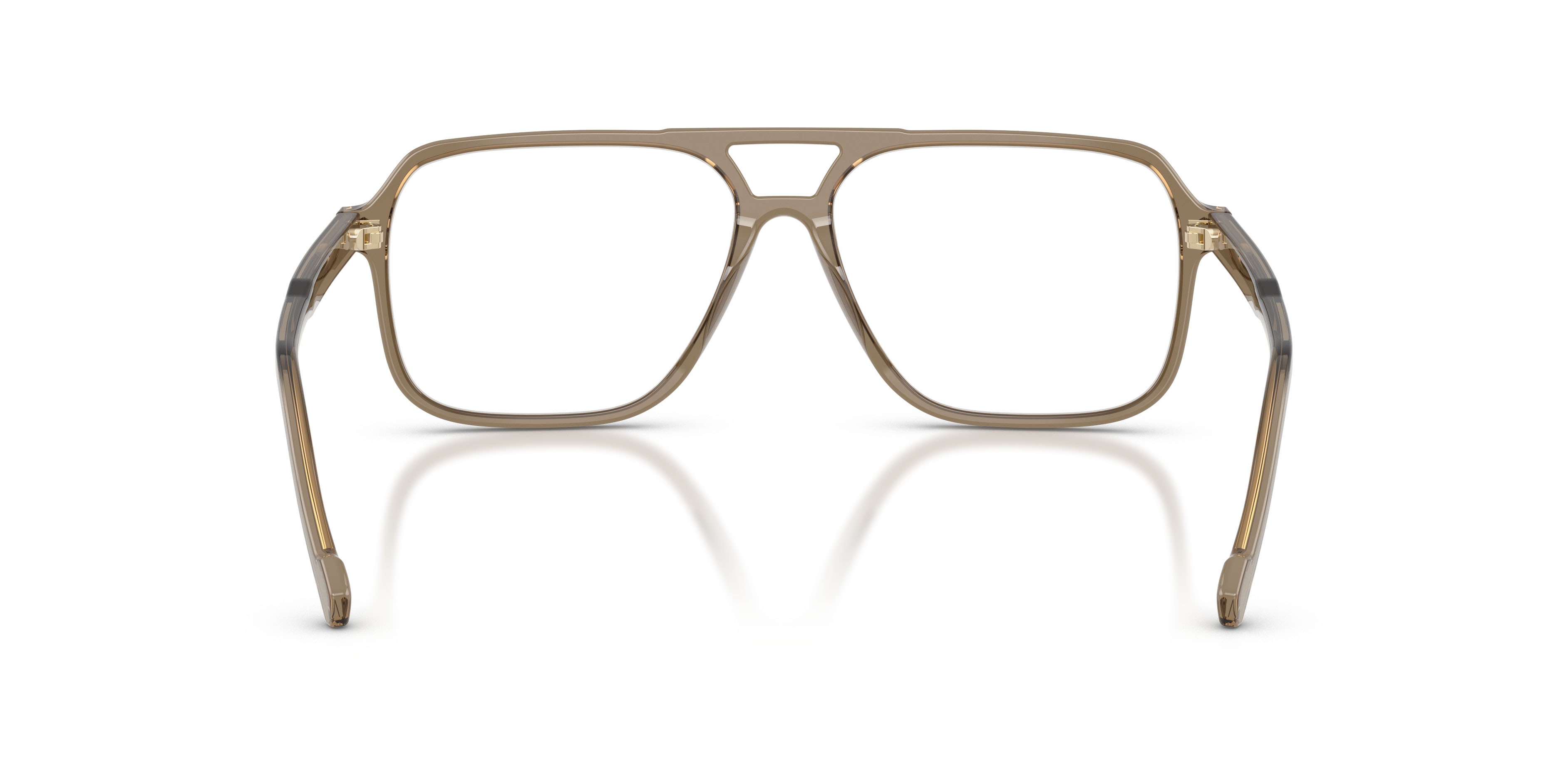 Eyeglasses Vogue VO 5709 (3293) color transparent brown heart shape square lenses lente demo