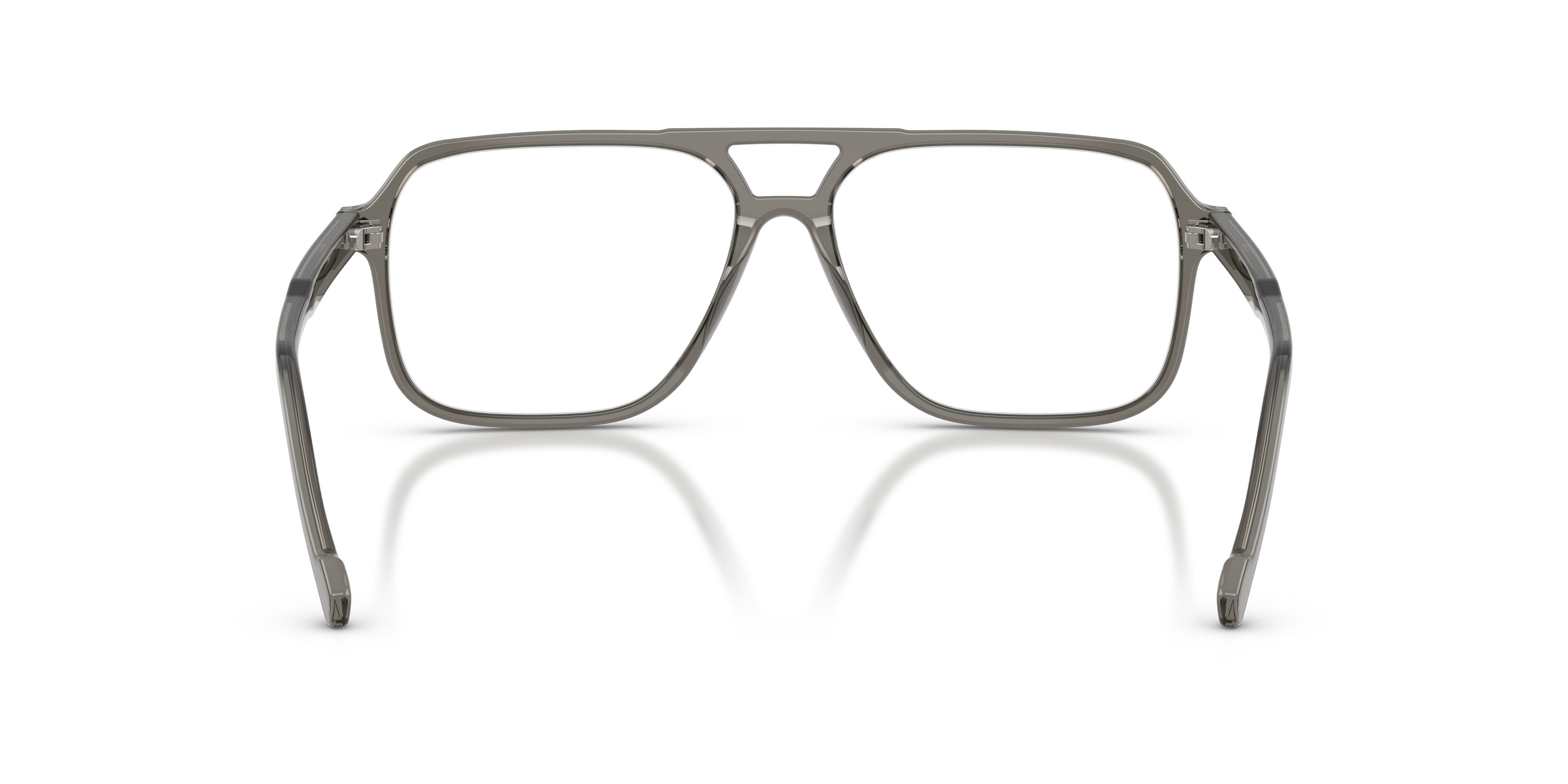 Eyeglasses Vogue VO 5709 (3294) color grigio scuro trasparente shape square lenses lente demo