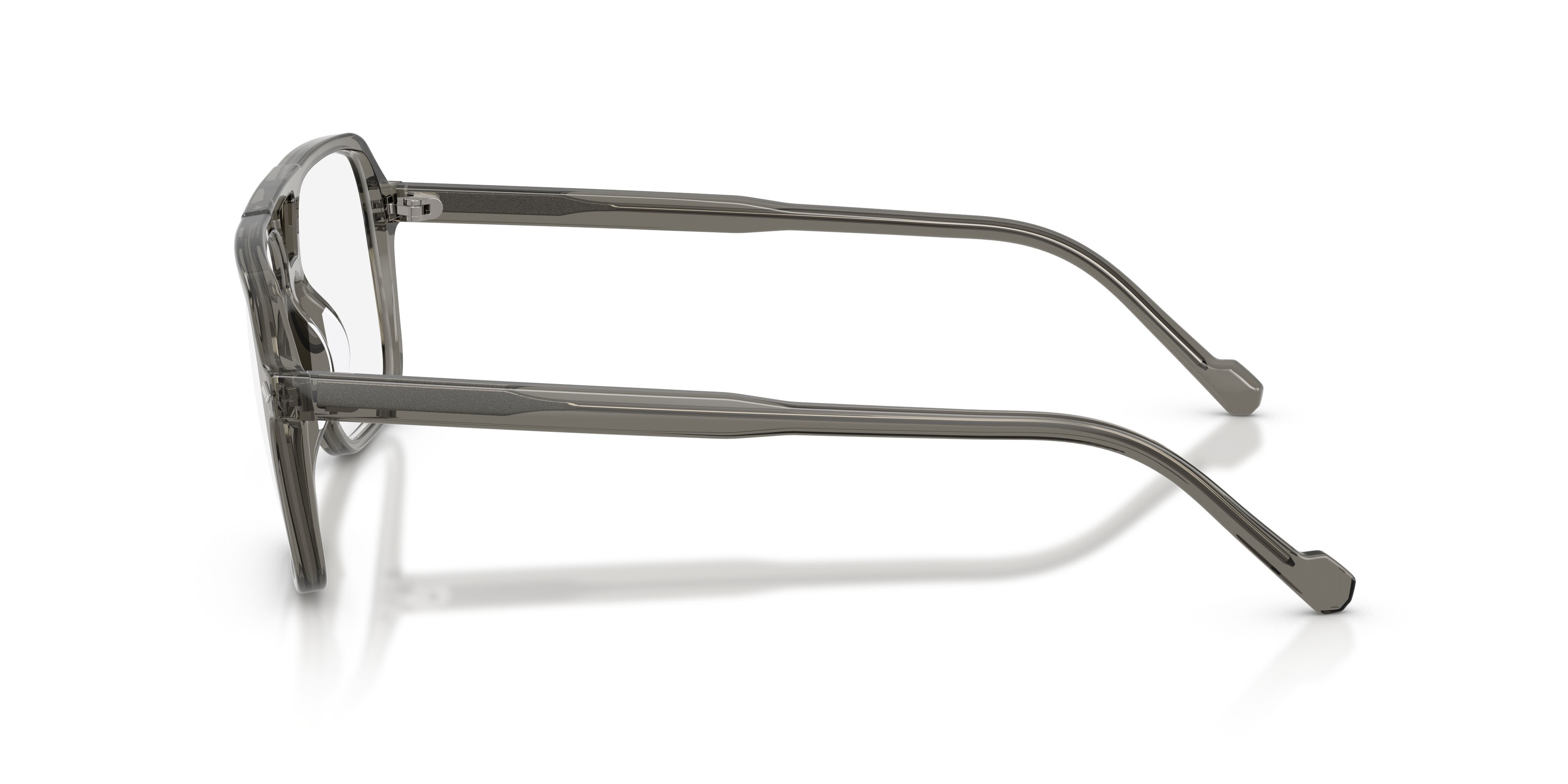 Eyeglasses Vogue VO 5709 (3294) color grigio scuro trasparente shape square lenses lente demo