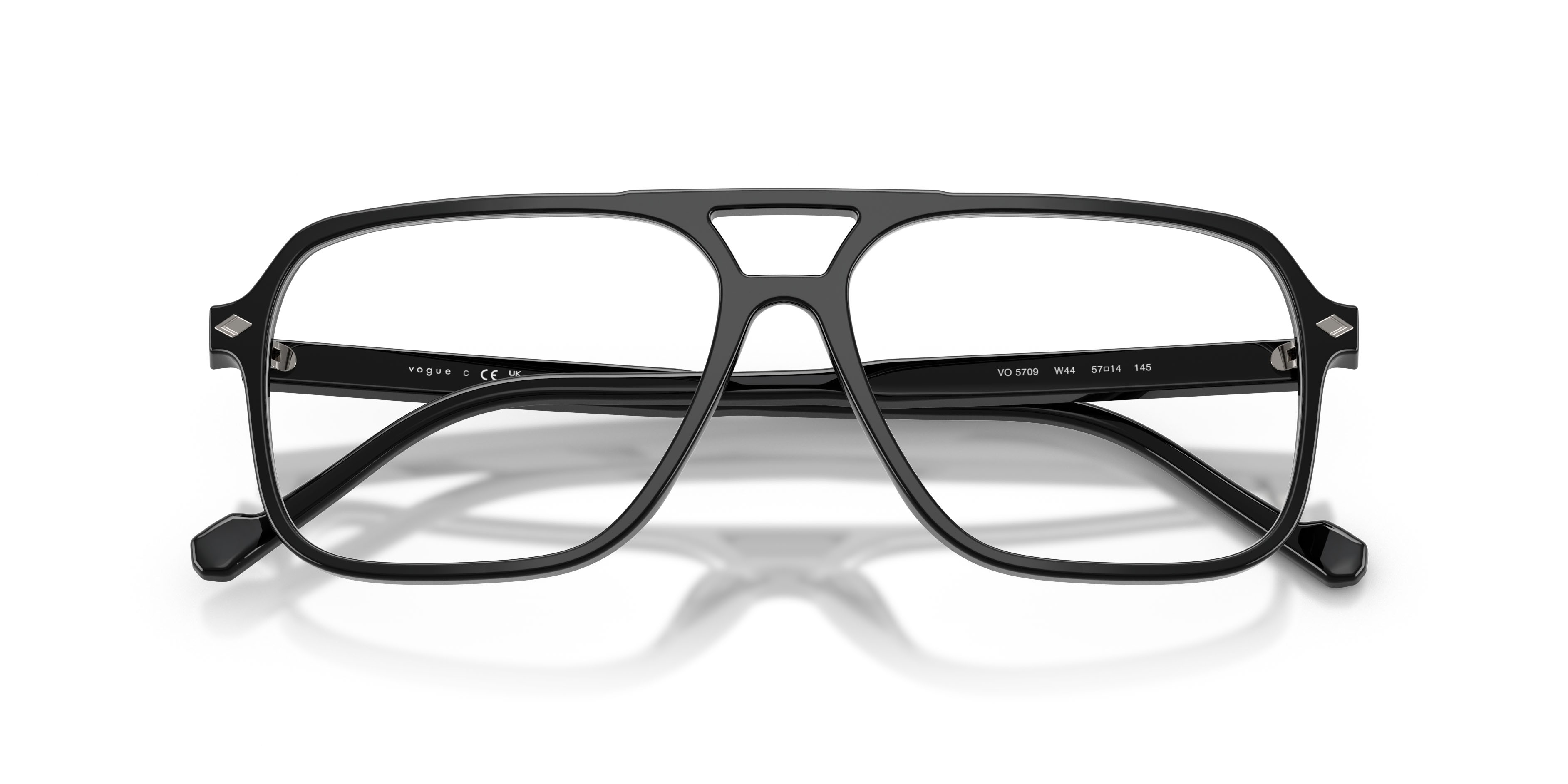 Eyeglasses Vogue VO 5709 (W44) color nero shape square lenses lente demo