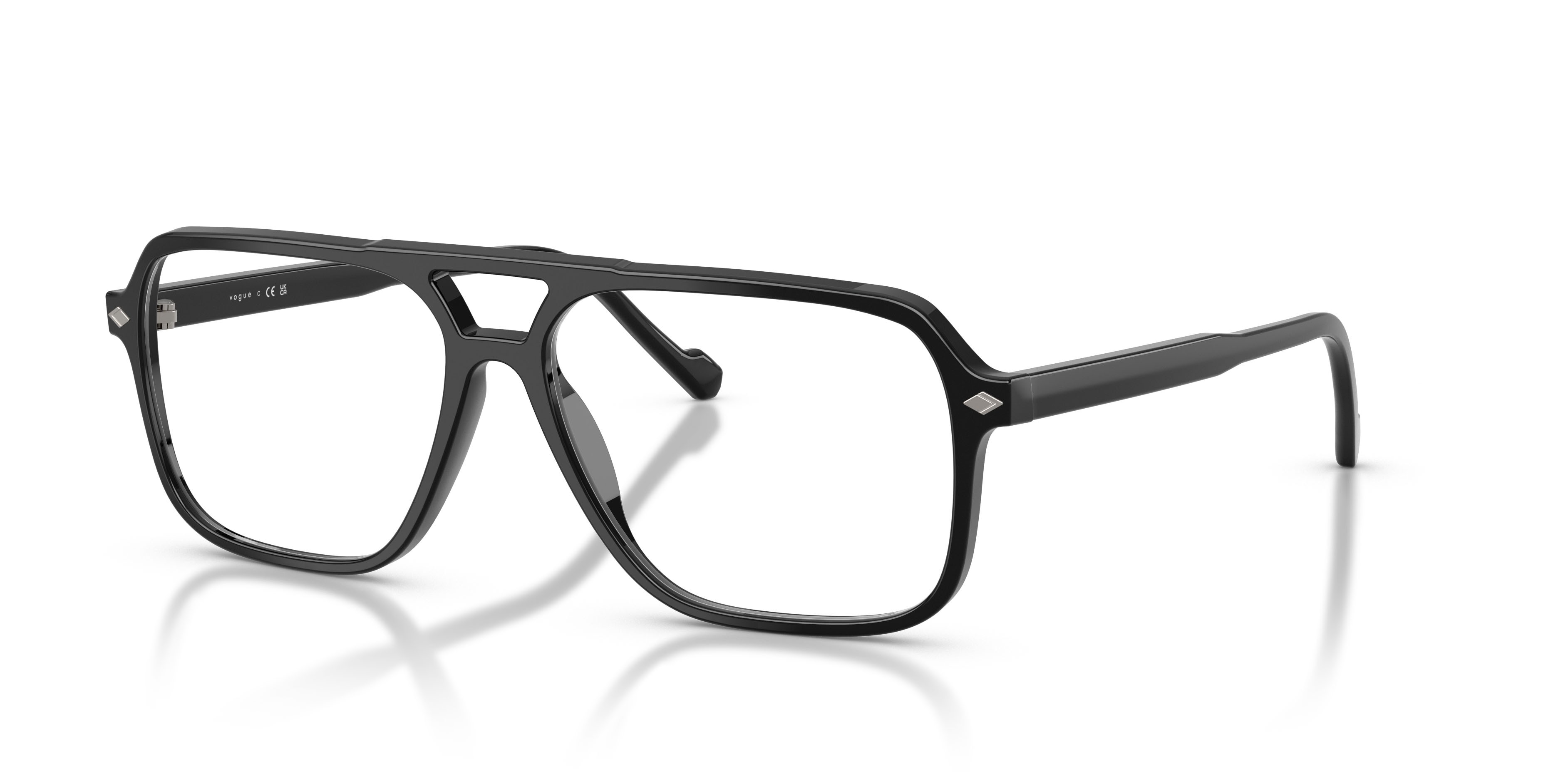 Eyeglasses Vogue VO 5709 (W44) color nero shape square lenses lente demo