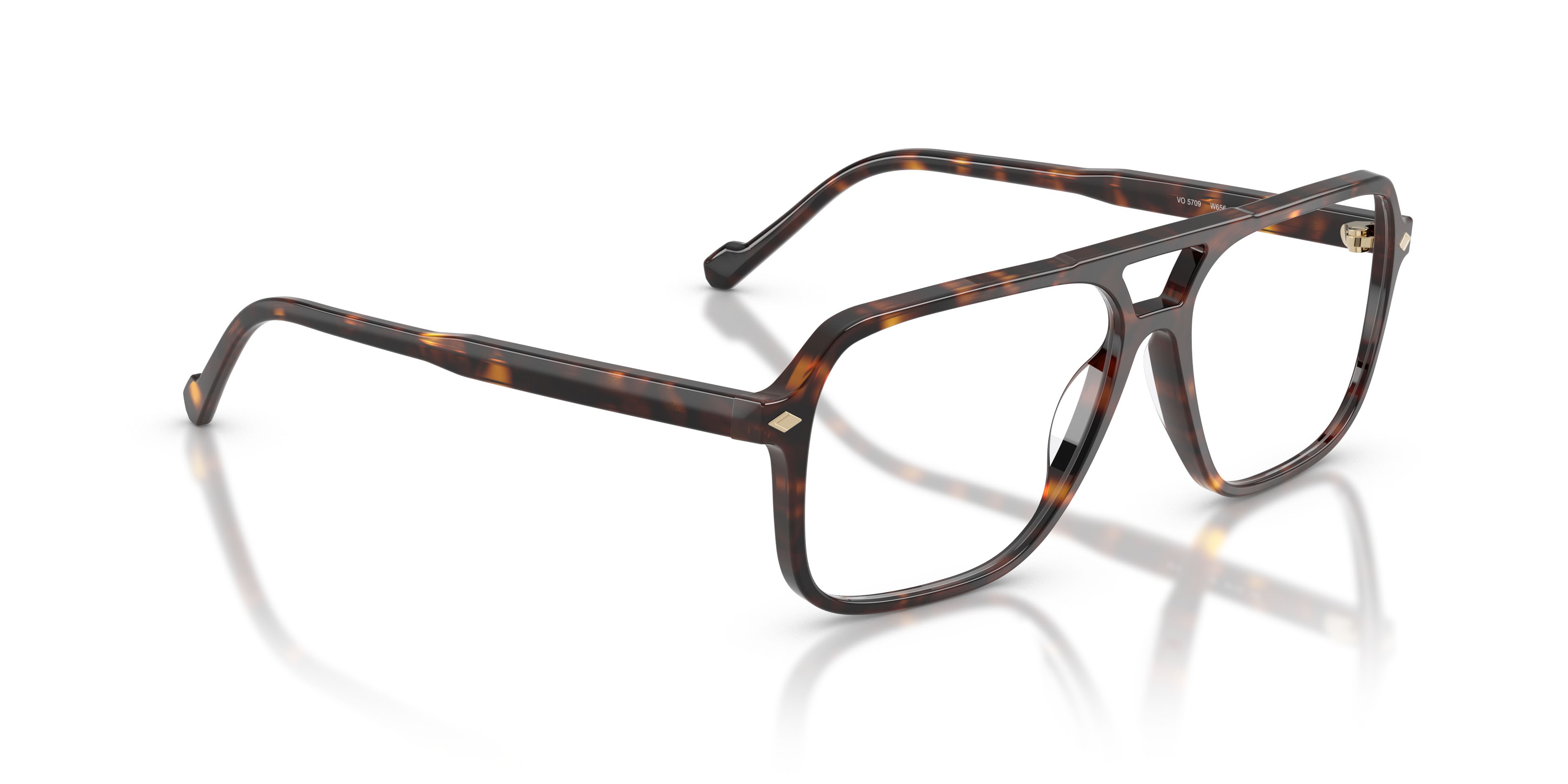 Eyeglasses Vogue VO 5709 (W656) color havana scuro shape square lenses lente demo