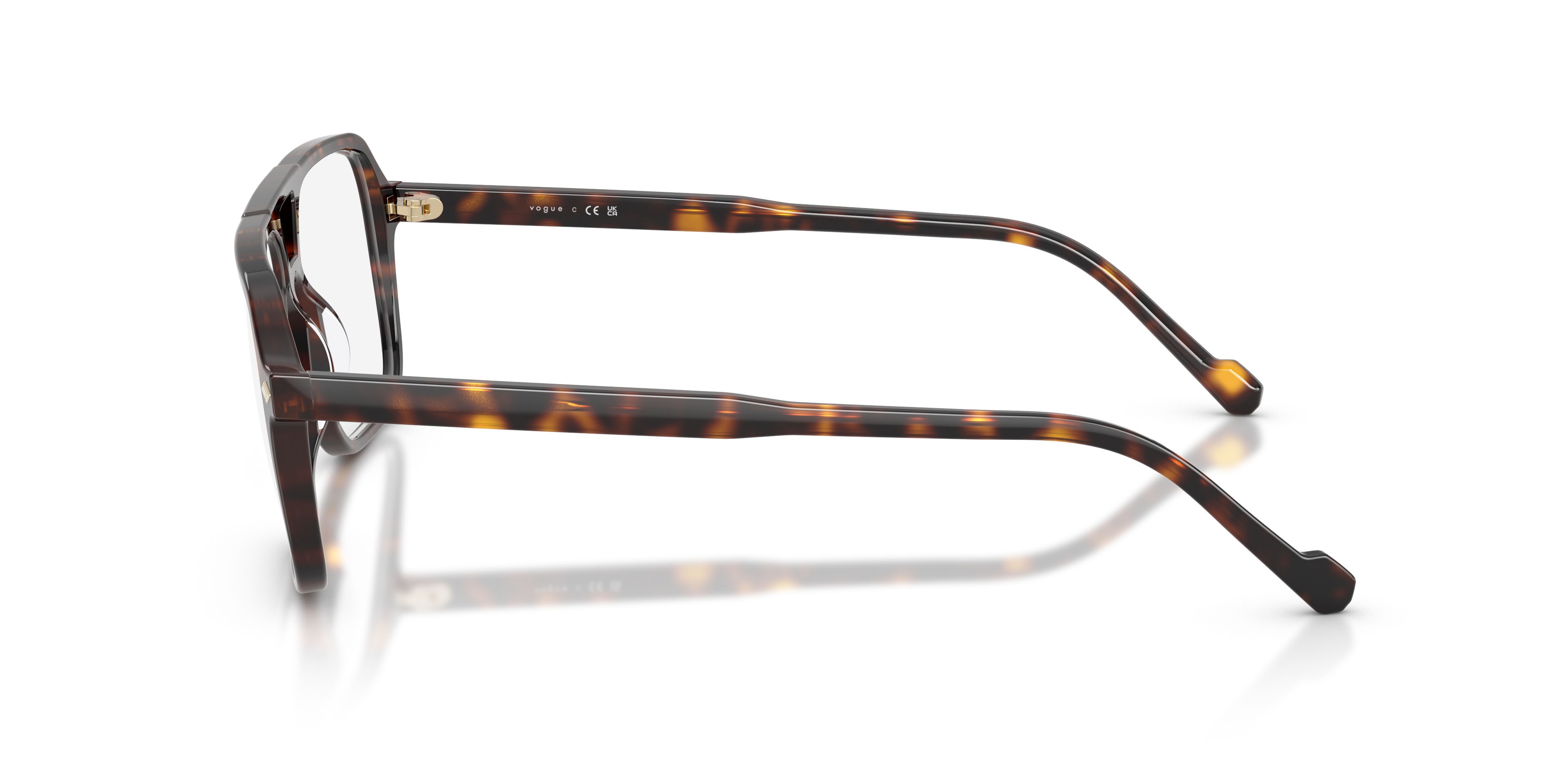 Eyeglasses Vogue VO 5709 (W656) color havana scuro shape square lenses lente demo