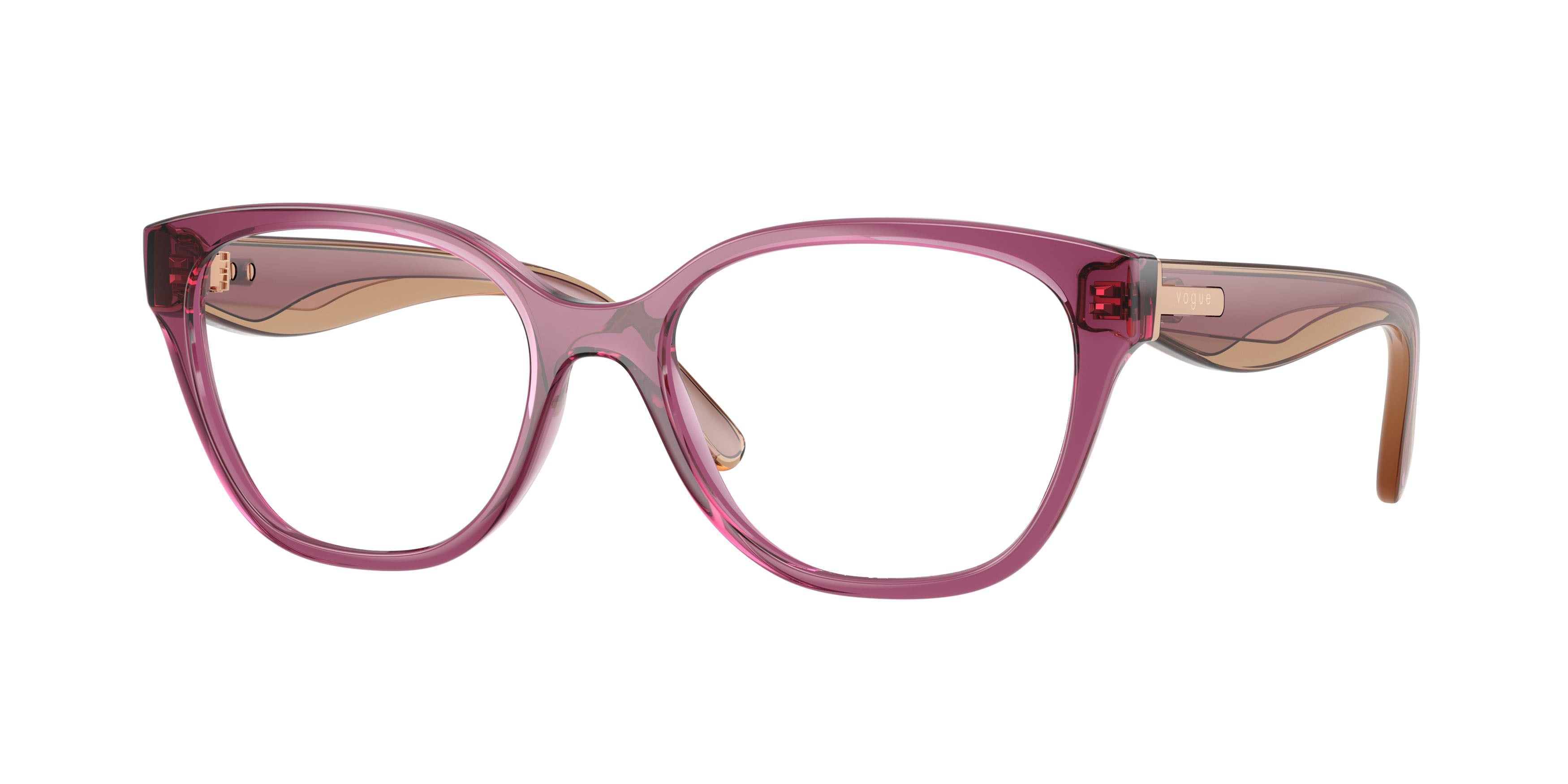 Occhiali da vista Vogue VO 5712 (3227) colore viola trasparente forma pantos lenti lente demo