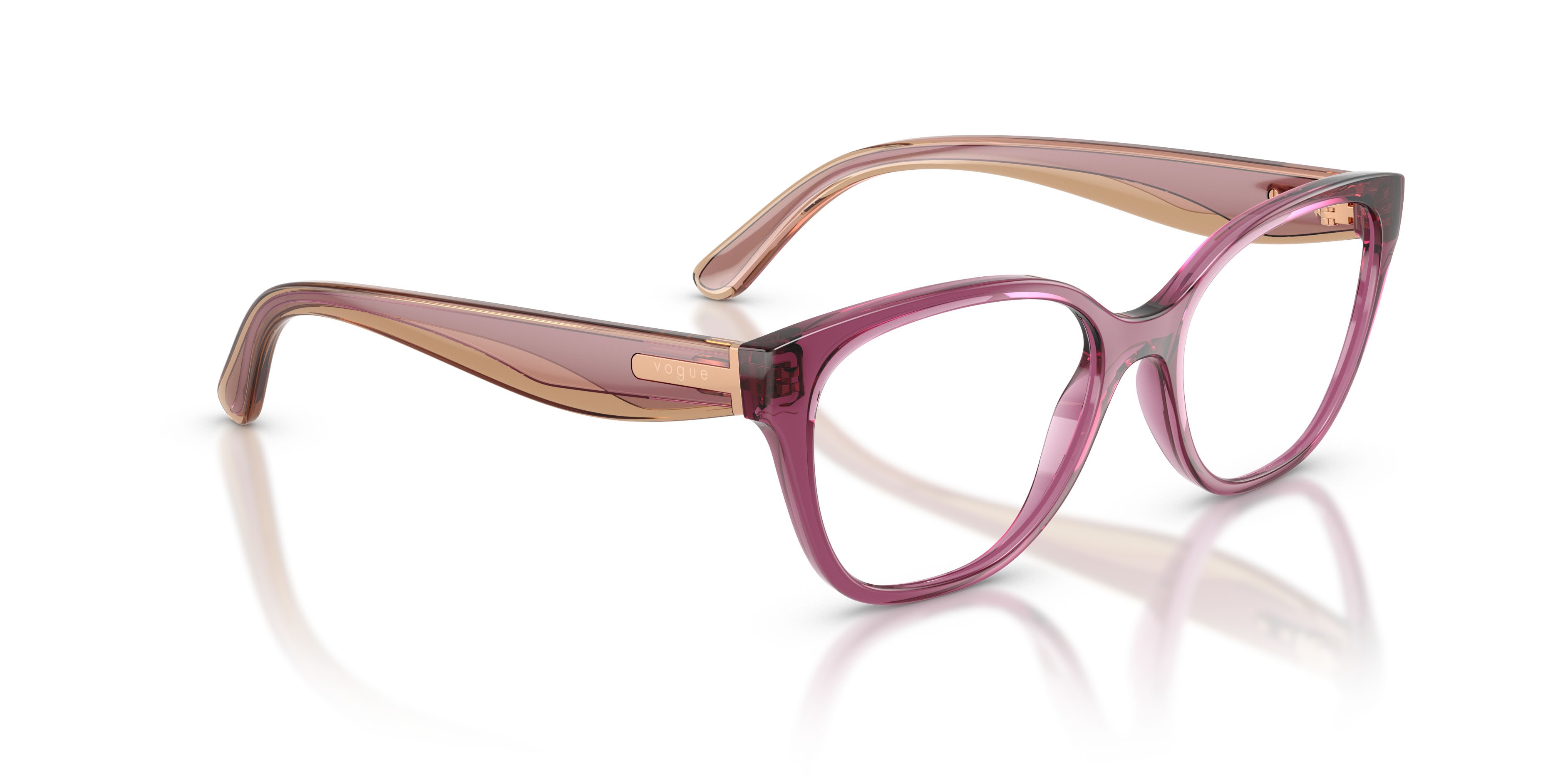 Occhiali da vista Vogue VO 5712 (3227) colore viola trasparente forma pantos lenti lente demo