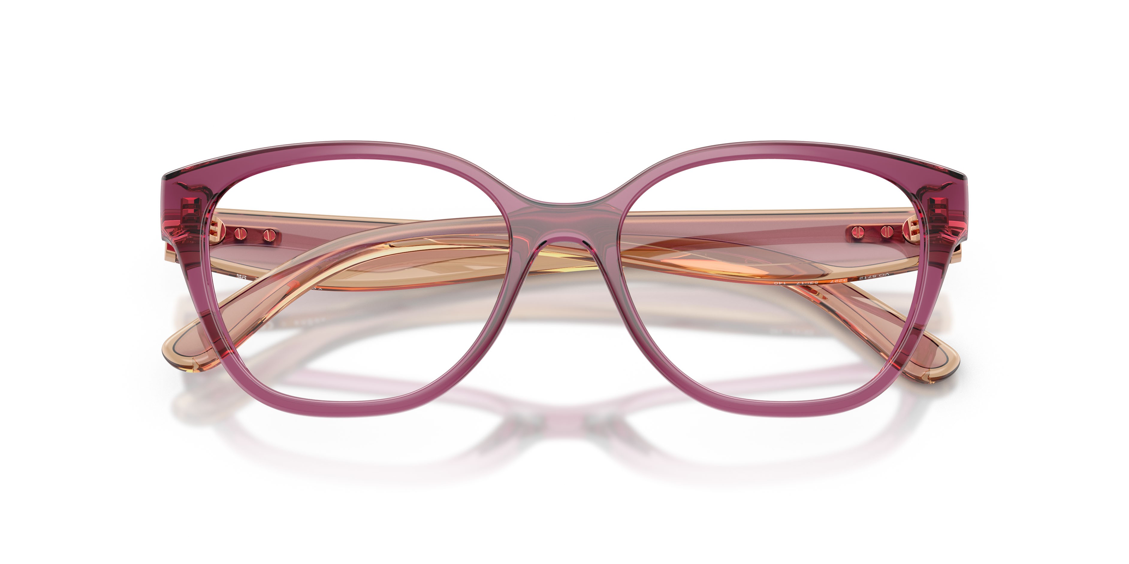 Occhiali da vista Vogue VO 5712 (3227) colore viola trasparente forma pantos lenti lente demo