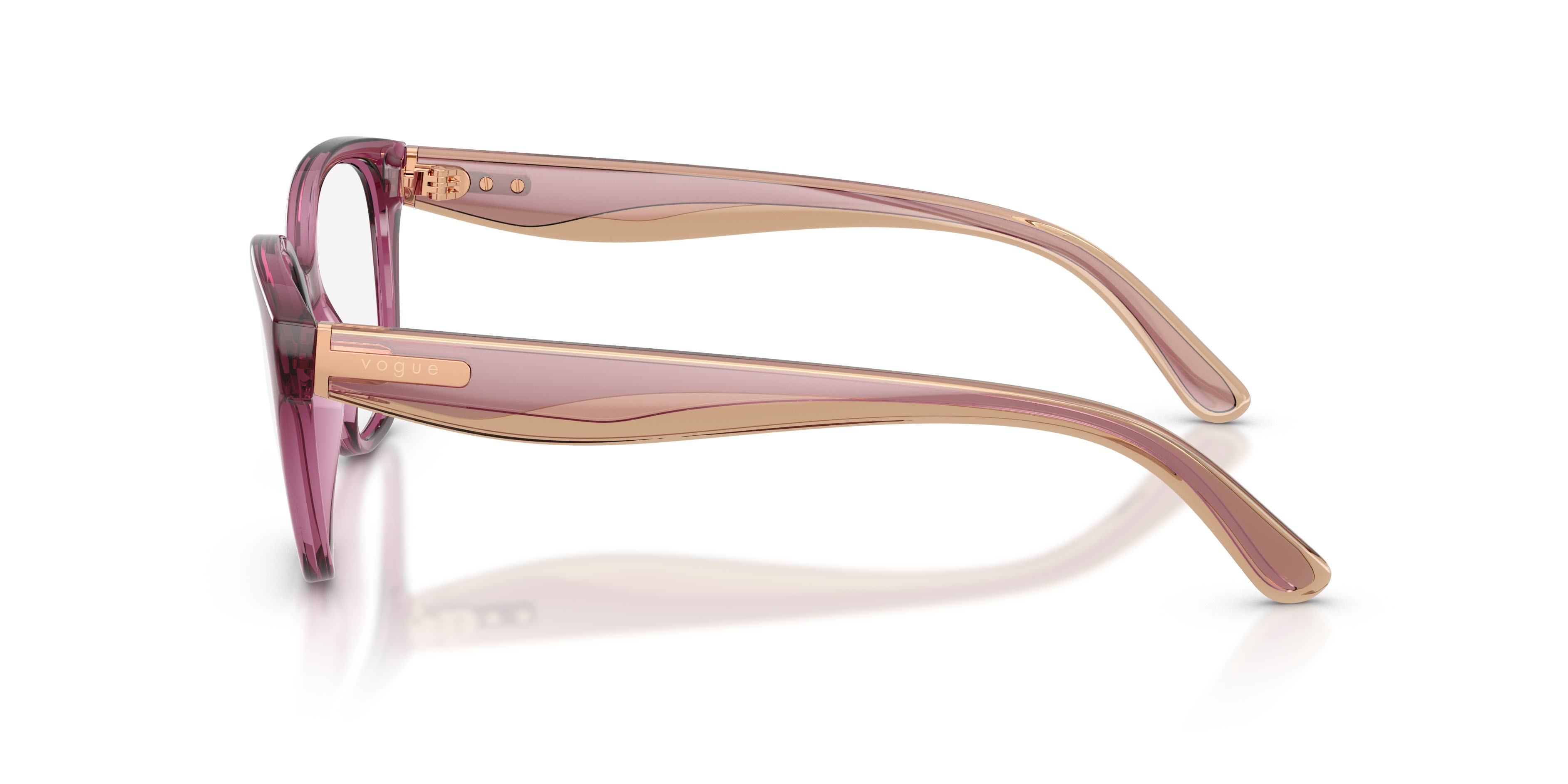 Occhiali da vista Vogue VO 5712 (3227) colore viola trasparente forma pantos lenti lente demo