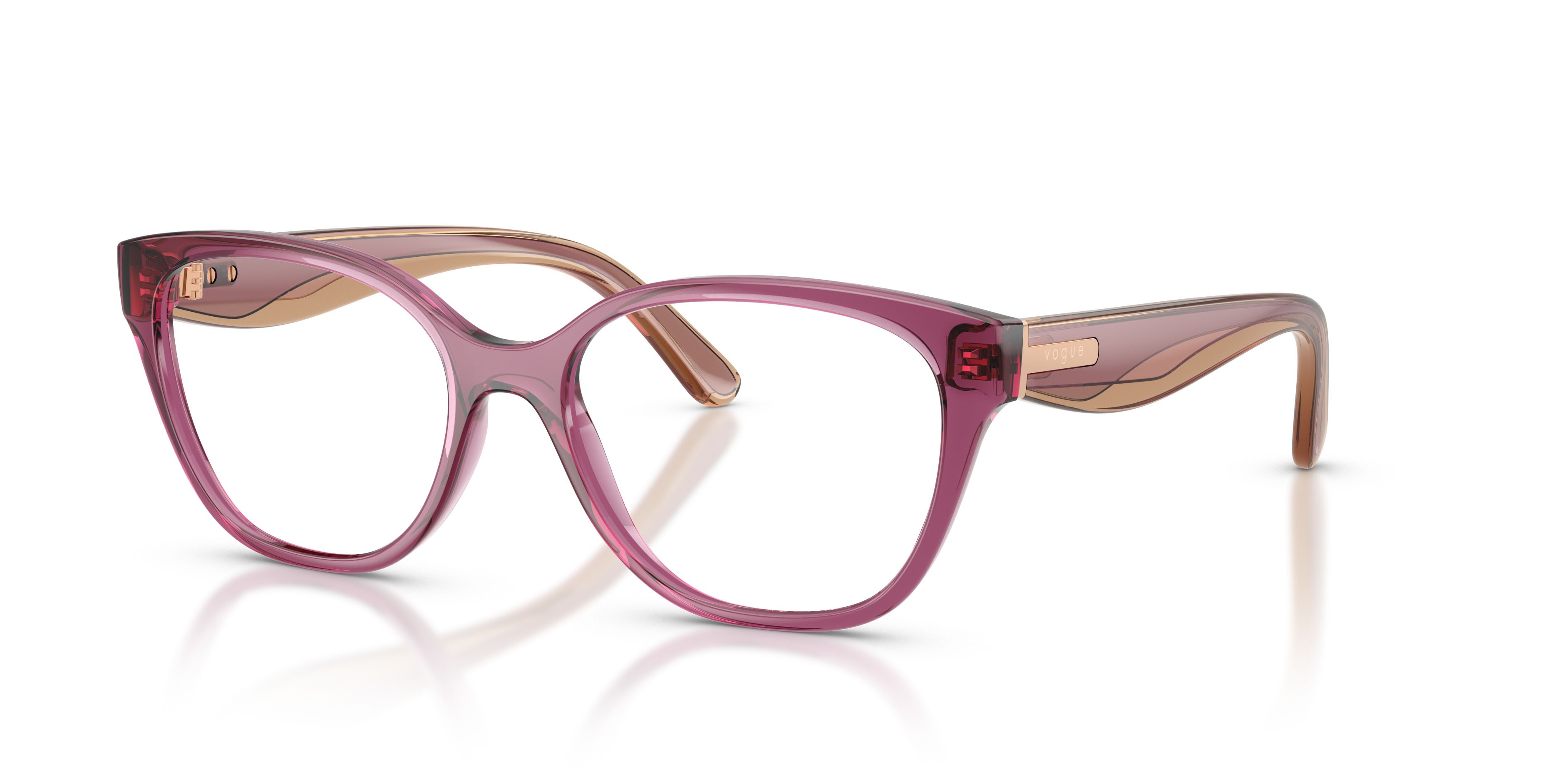 Occhiali da vista Vogue VO 5712 (3227) colore viola trasparente forma pantos lenti lente demo