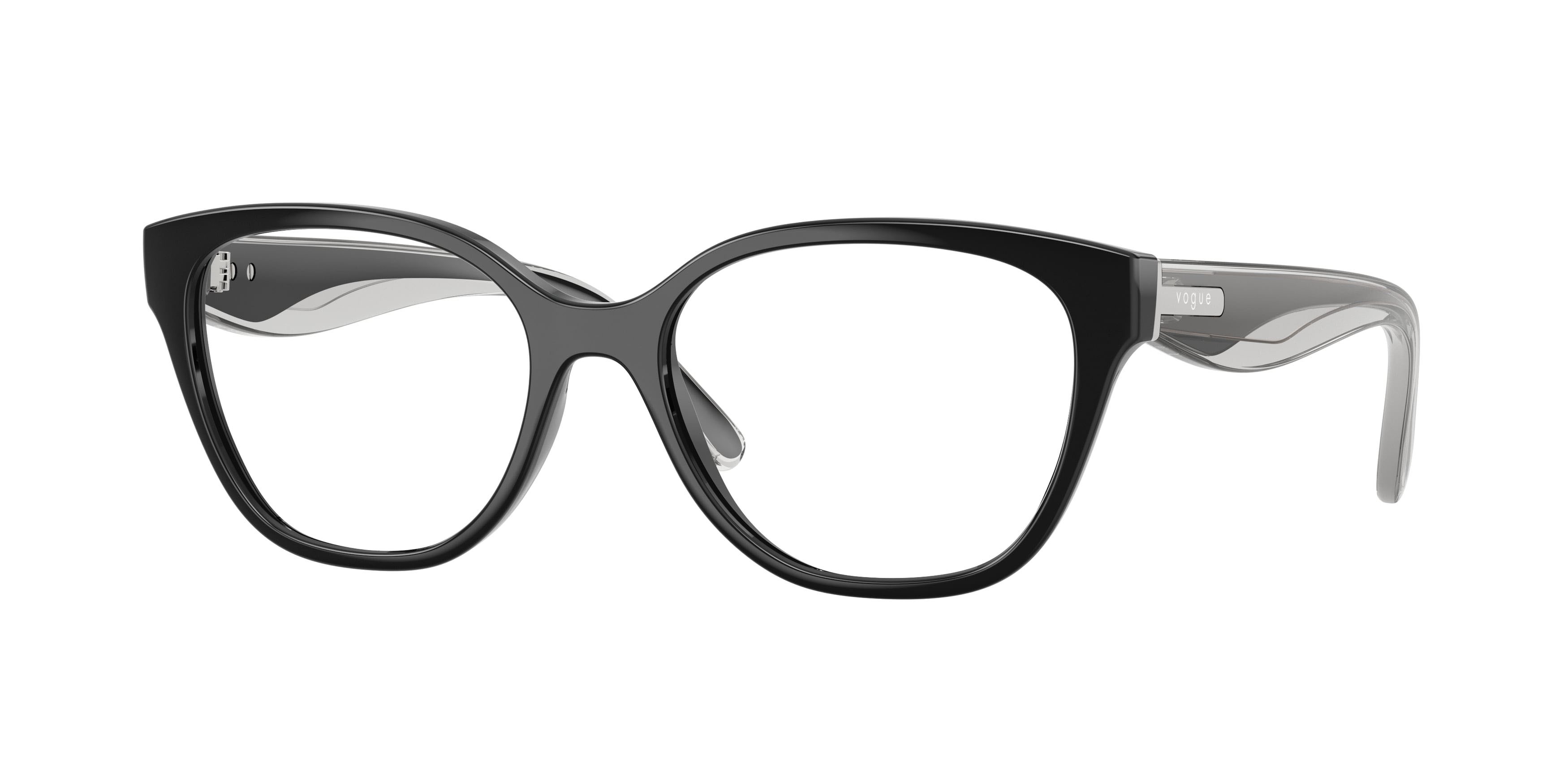 Occhiali da vista Vogue VO 5712 (W44) colore nero forma pantos lenti lente demo