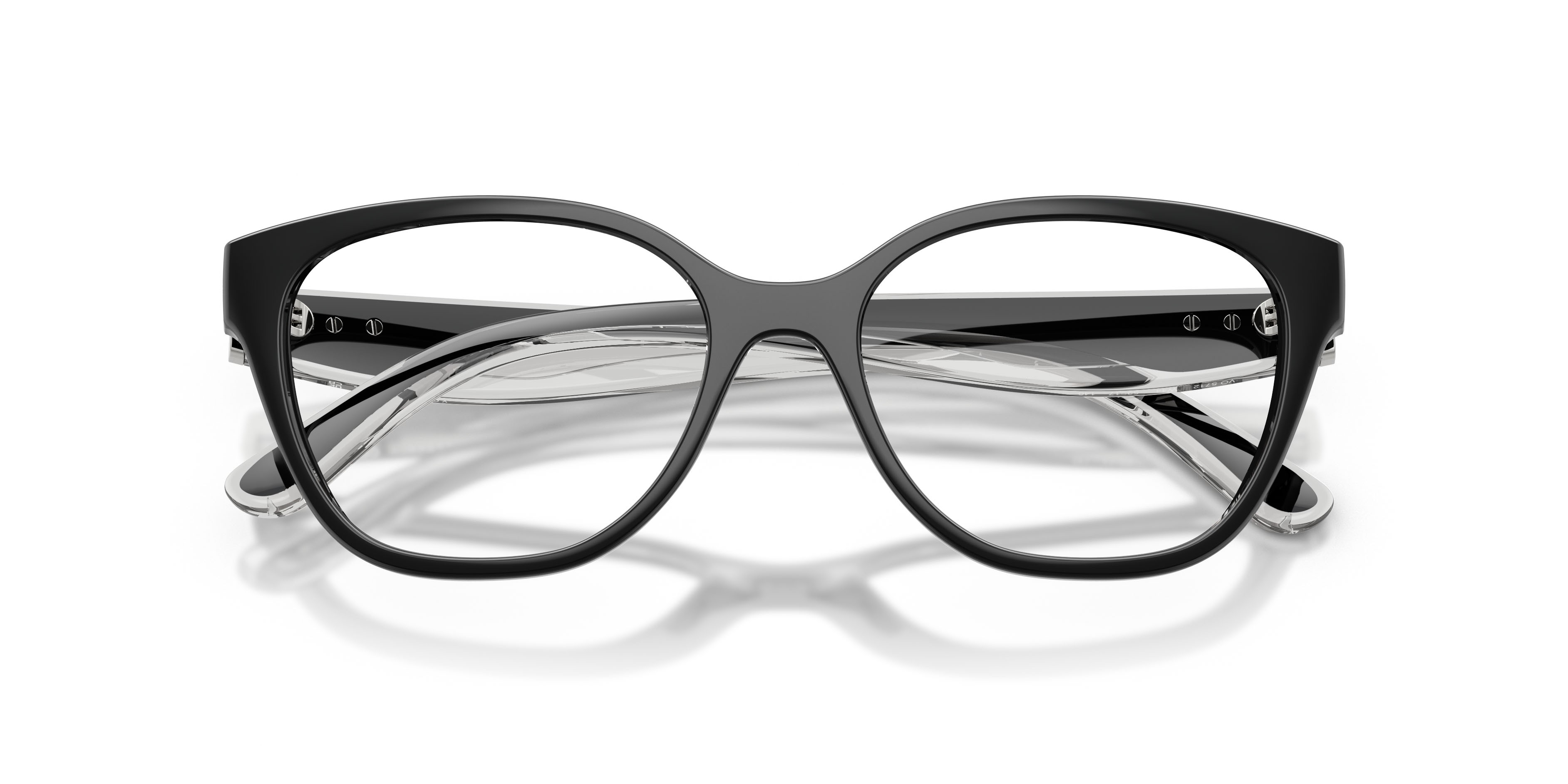 Occhiali da vista Vogue VO 5712 (W44) colore nero forma pantos lenti lente demo
