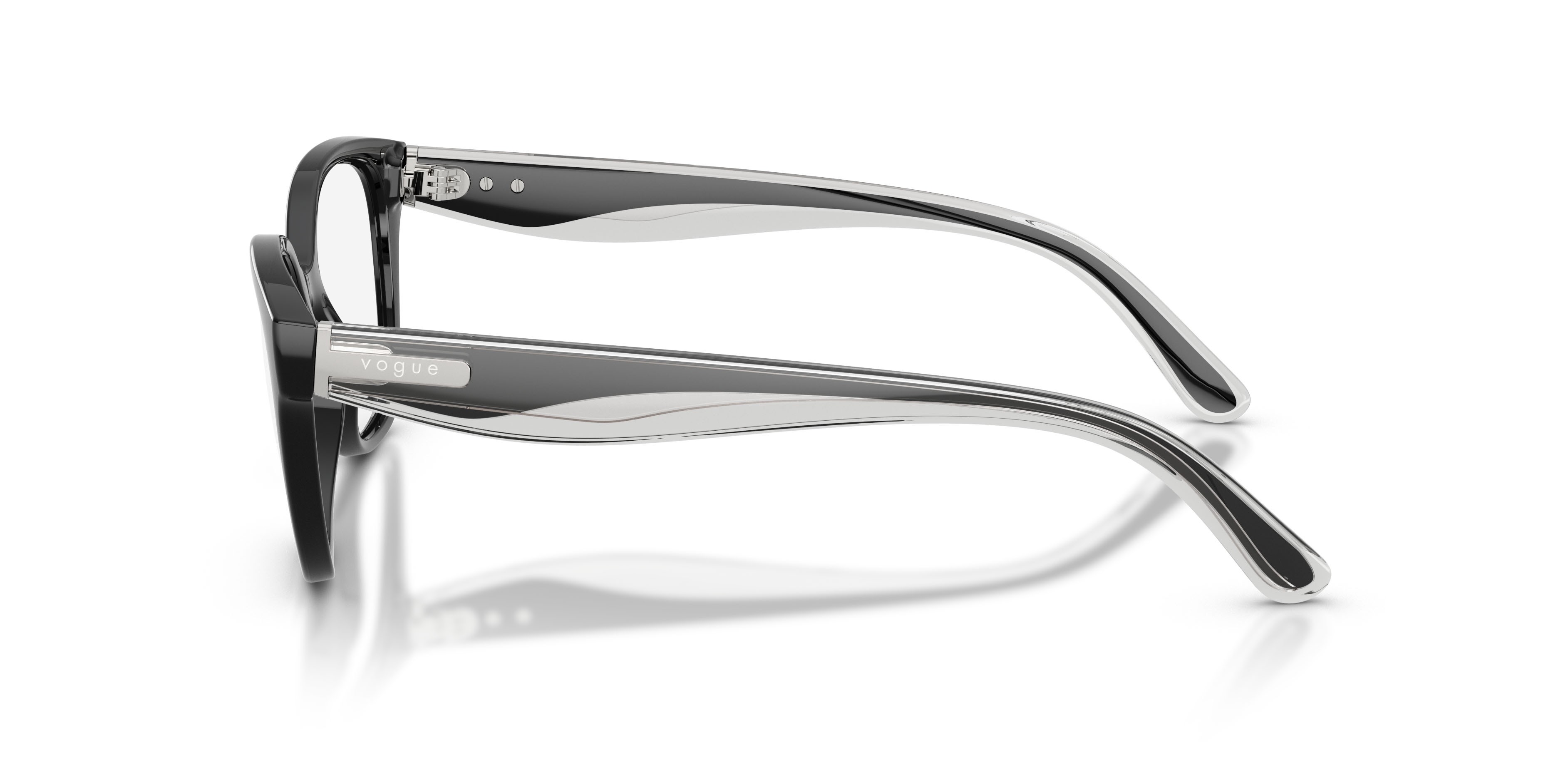 Occhiali da vista Vogue VO 5712 (W44) colore nero forma pantos lenti lente demo