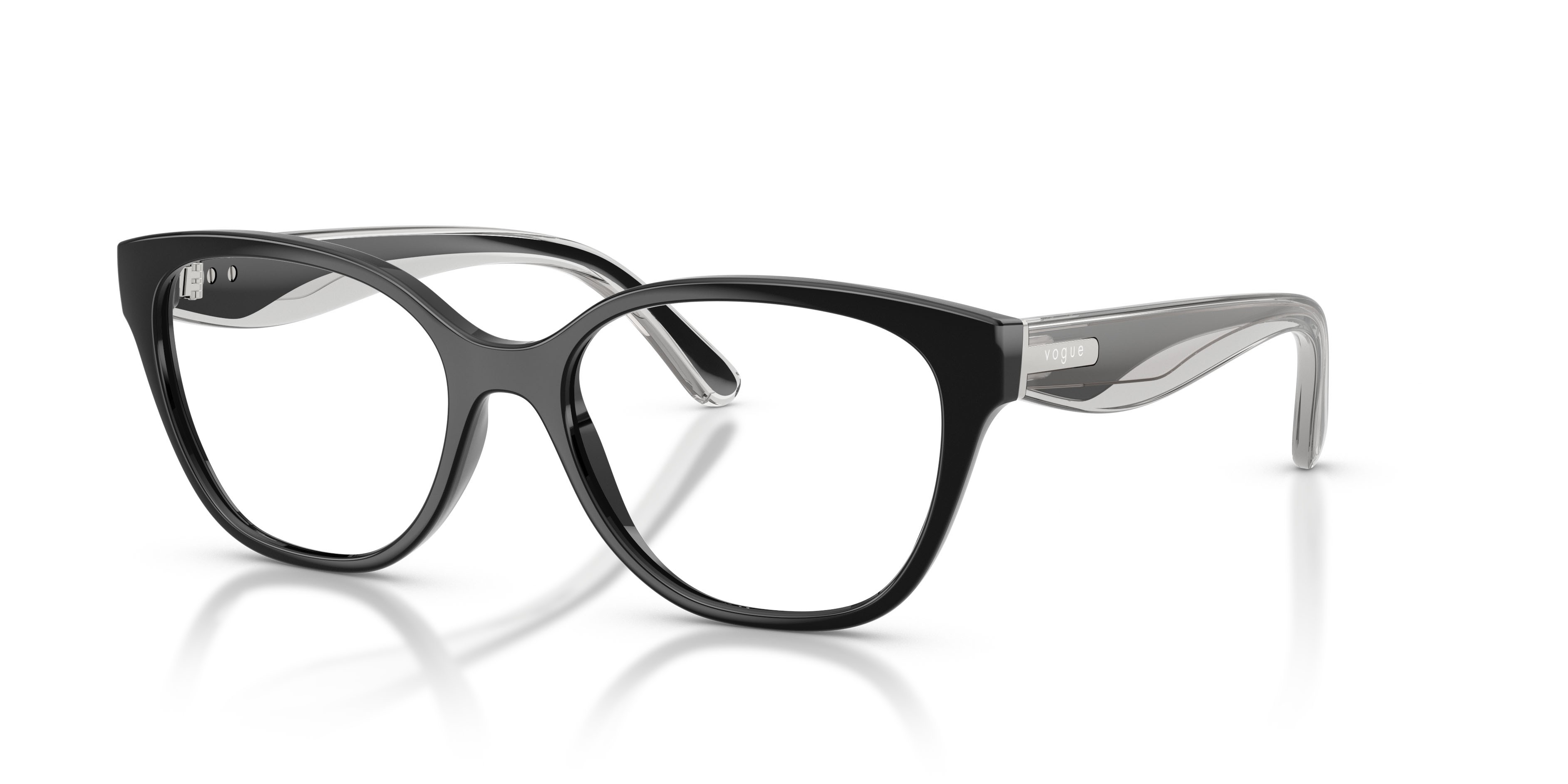 Occhiali da vista Vogue VO 5712 (W44) colore nero forma pantos lenti lente demo