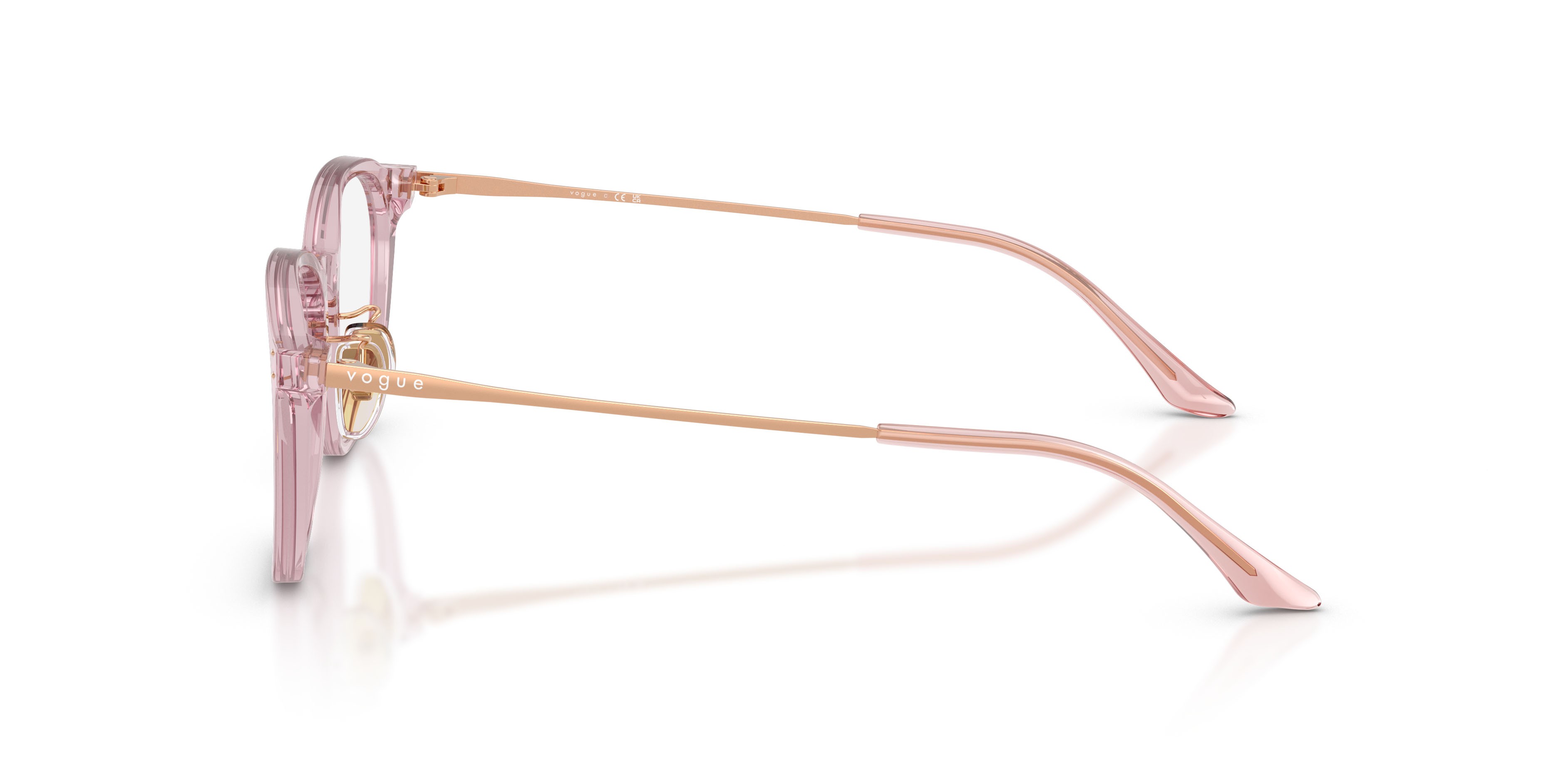 Occhiali da vista Vogue VO 5713D (2980) colore viola trasparente forma irregolare lenti lente demo
