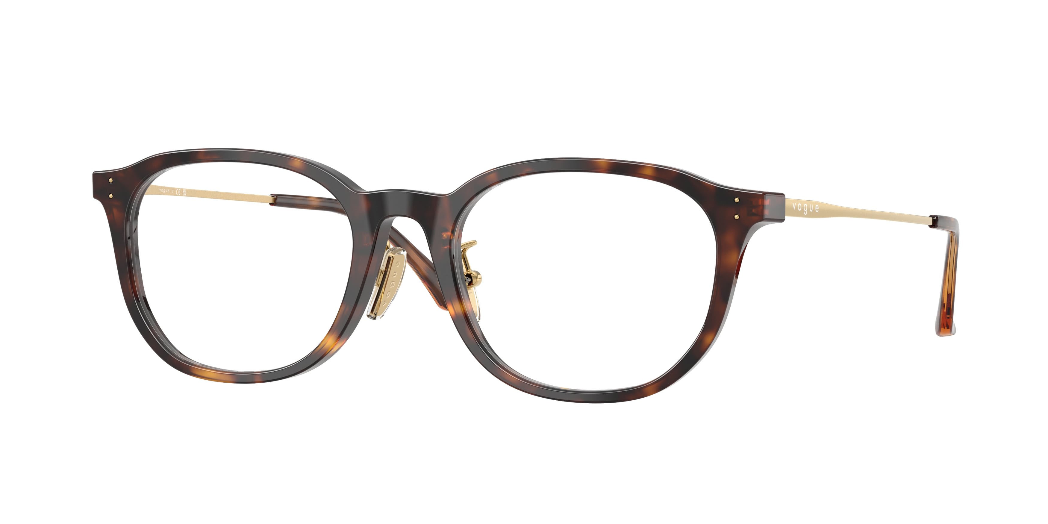 Occhiali da vista Vogue VO 5713D (W656) colore havana scuro forma irregolare lenti lente demo