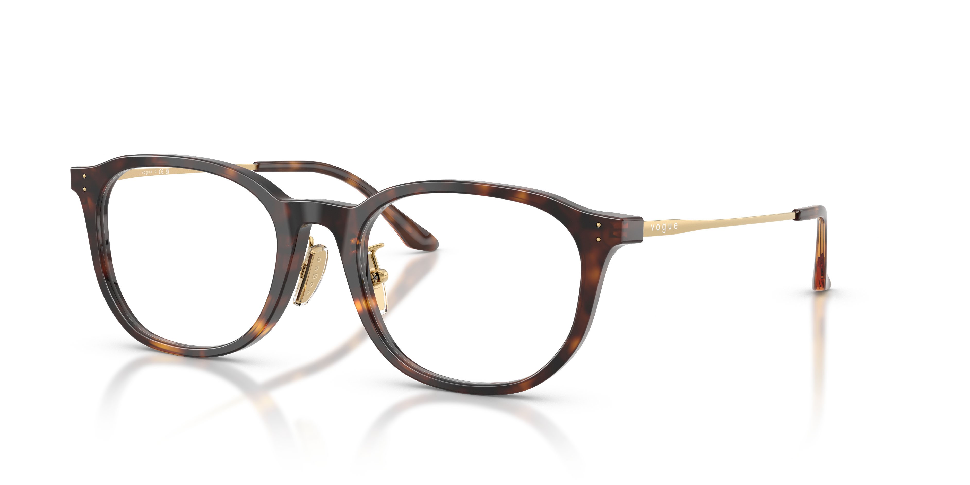 Occhiali da vista Vogue VO 5713D (W656) colore havana scuro forma irregolare lenti lente demo
