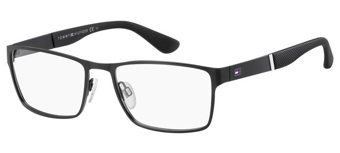 Eyeglasses Tommy Hilfiger TH 1543 101045 (003) color matte black shape rectangle 