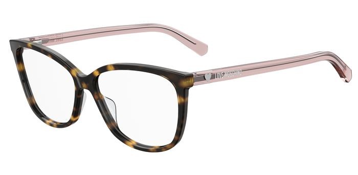 Eyeglasses Moschino Love MOL546 102862 (086) color dark havana shape rectangle 